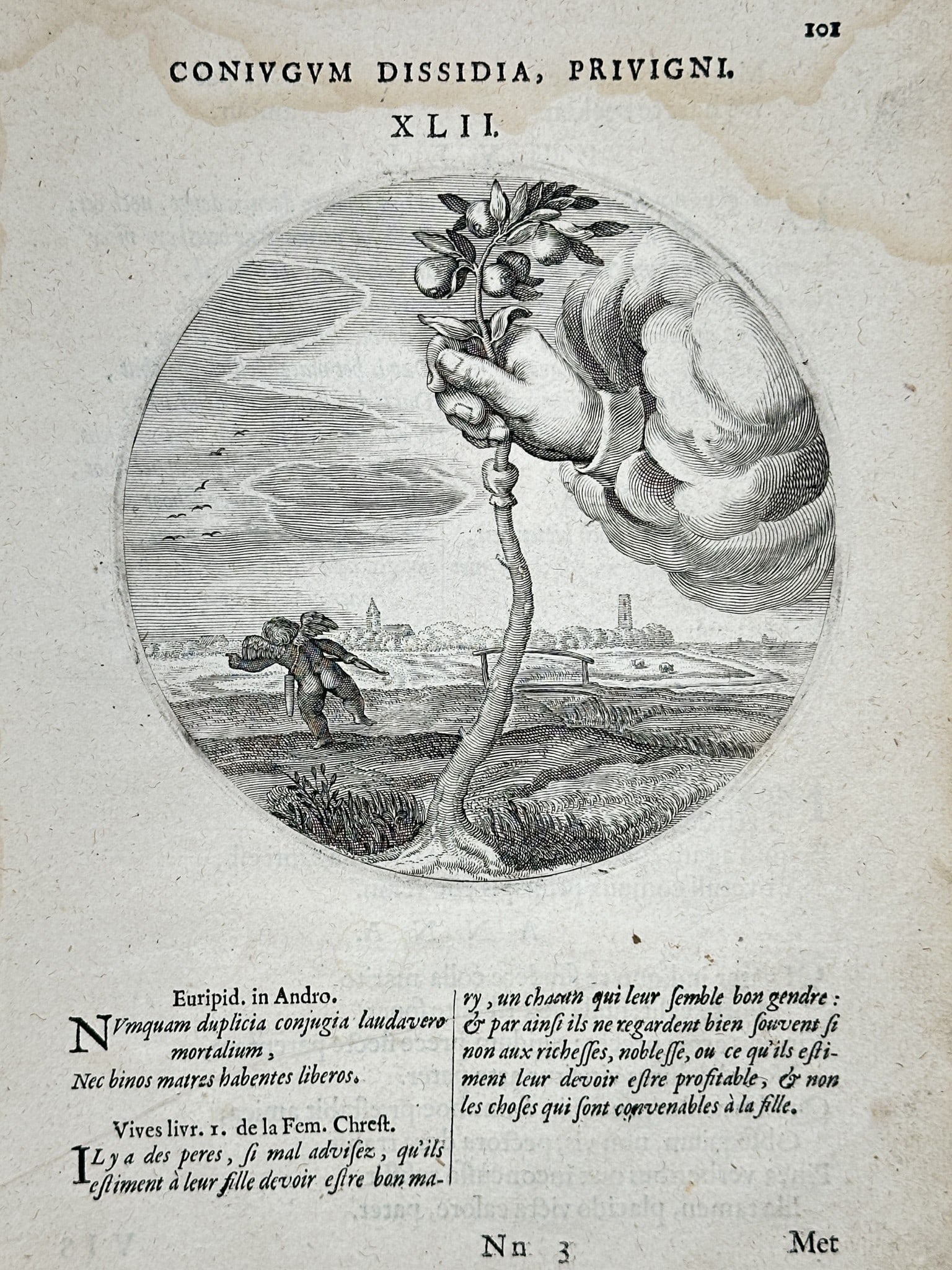 Jacob Cats (1577–1660) – Emblematic Illustration: Dissensions of Spouses, Stepch (1 of 2)