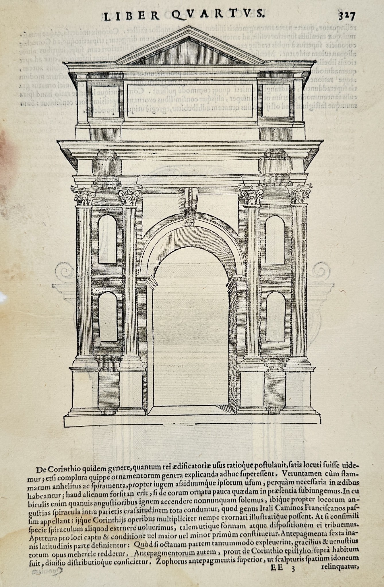 Sebastiano Serlio (1475–1554) - Design for a Complex Roman Portal Structure (1 of 2)