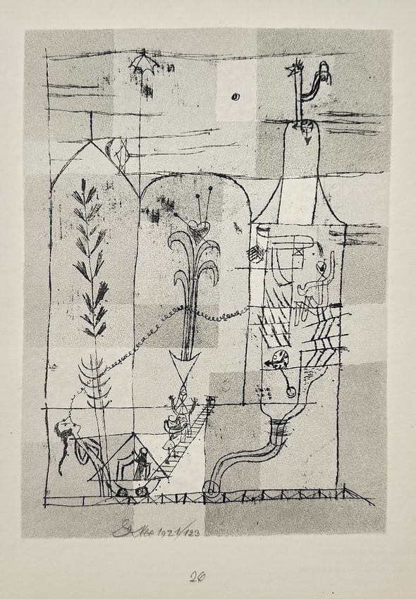 Paul Klee (1879–1940), after – Creative (Schöpferisch) – Offset print (20th Century) (1 of 2)
