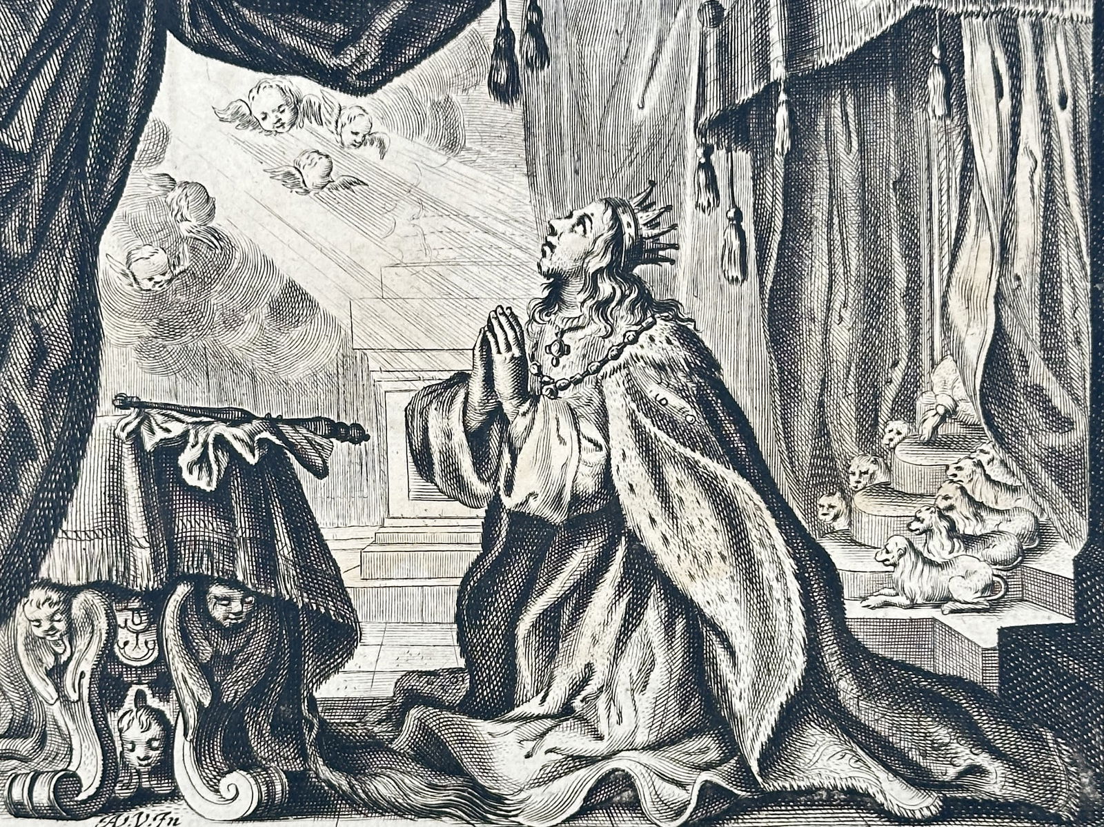 Jacob Cats (1577–1660) – Worldly Vanity – Etching (1700) (1 of 3)