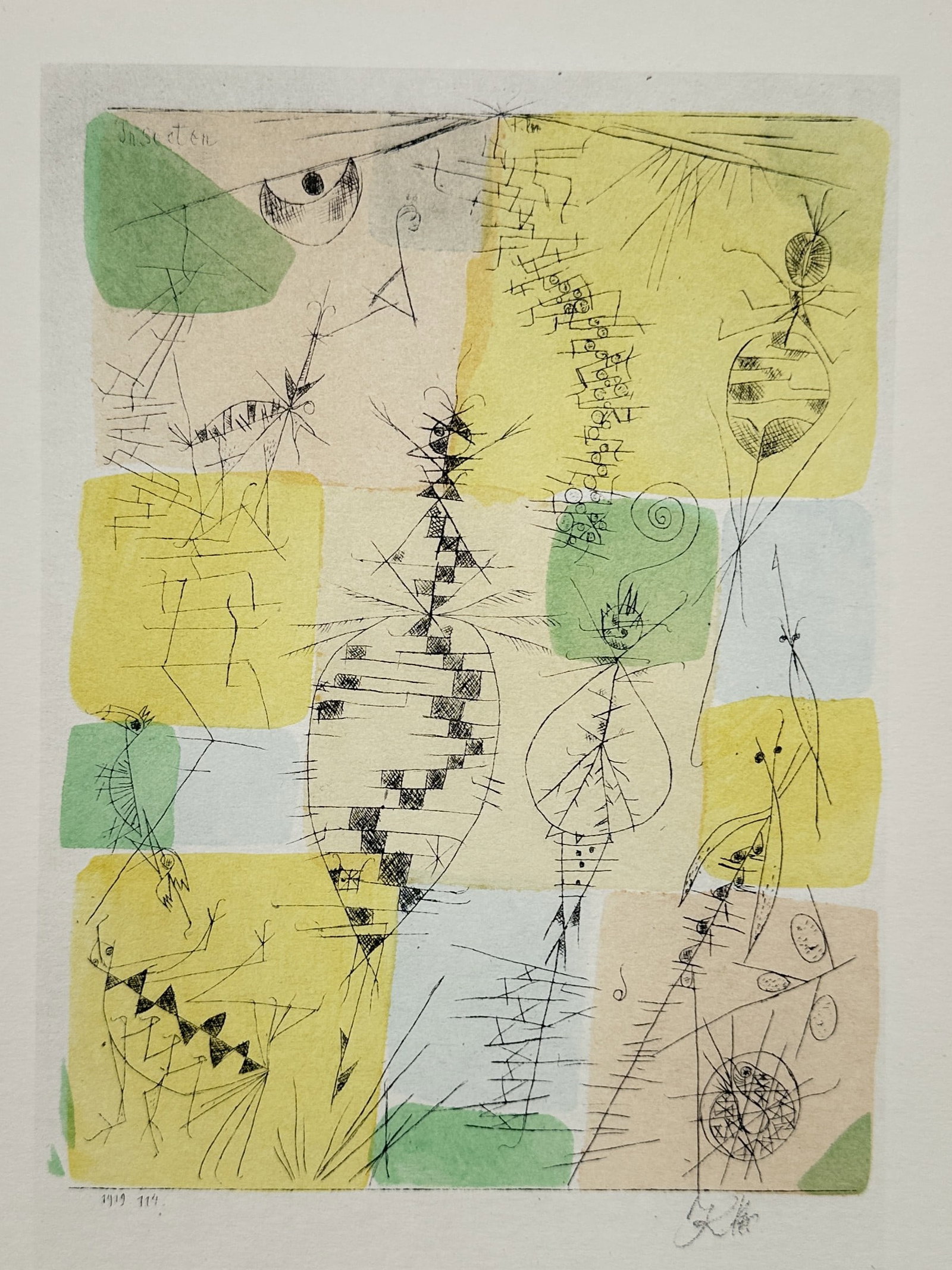 Paul Klee (1879–1940) – Insects – Print (1919) (1 of 2)