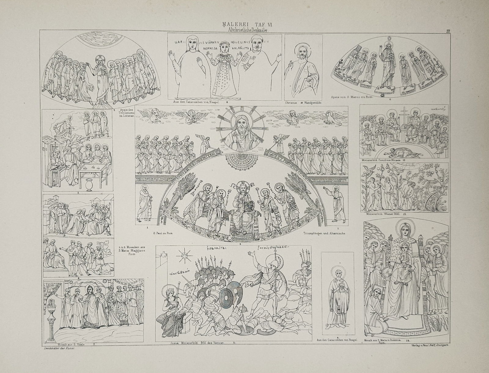 Paul Neff (Active 19th Century) – Early Christian and Byzantine Art – Illustration (c. 1880) (1 of 2)