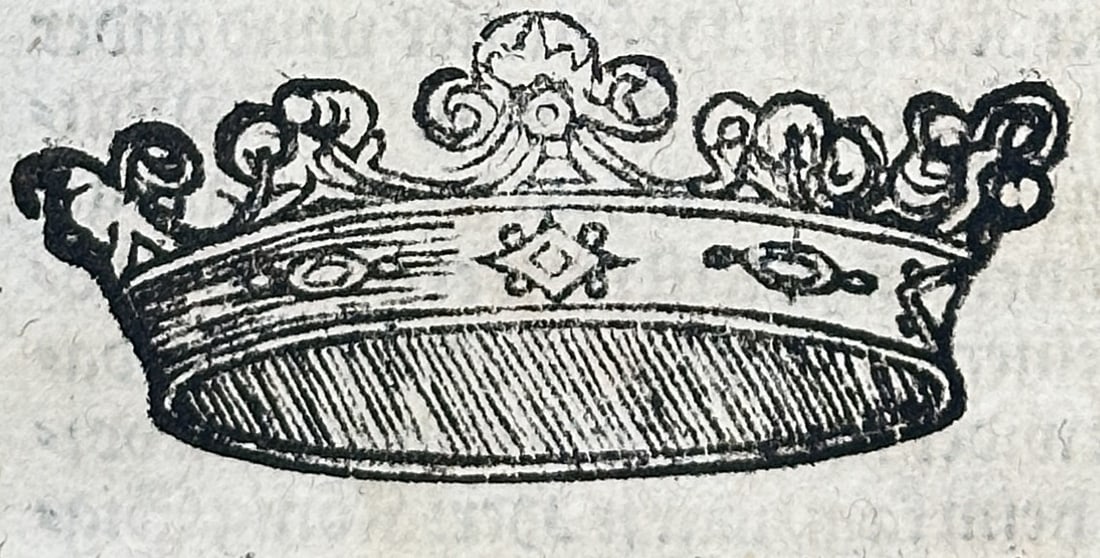 Sebastian Münster (1488–1552) – The Crown of Hungary – Woodcut (1550) (1 of 3)