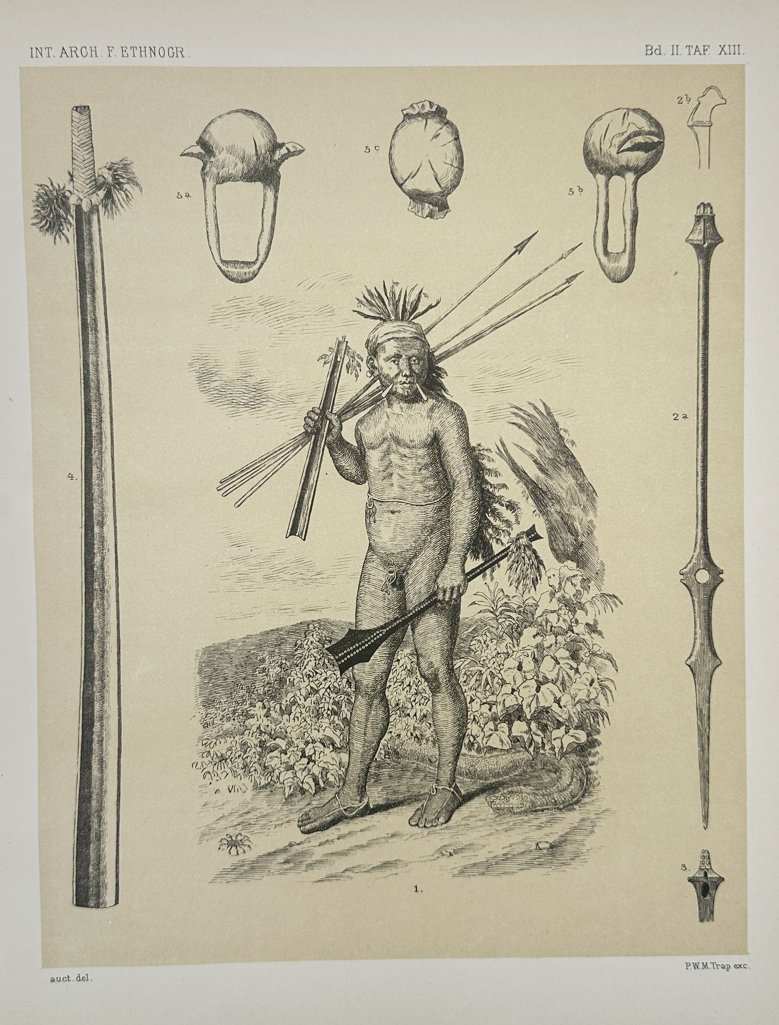 Pieter Willem Marinus Trap – Ethnographic Study of a South Asian Warrior and Weapons – (1 of 2)