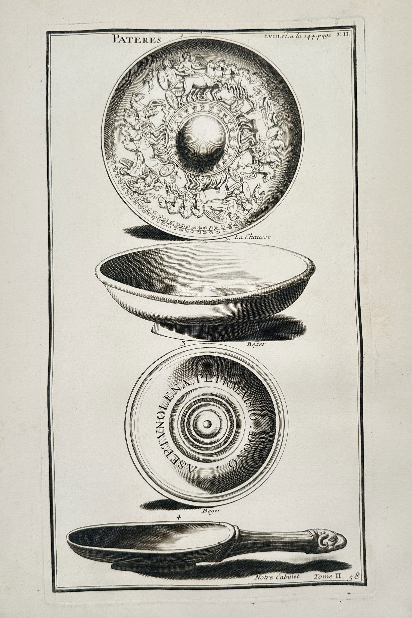 Bernard de Montfaucon (1655–1741) – Pateras – Engraving (1722) (1 of 2)