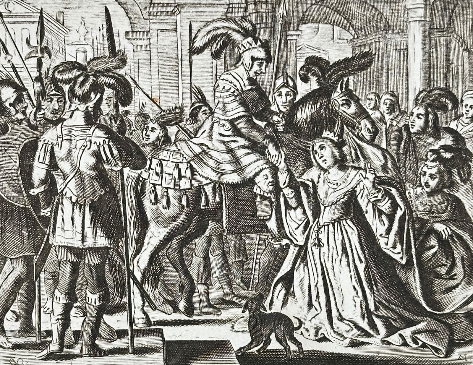 Jacob Cats (1577–1660) – Masanissa and Sophonisba – Woodcut (1684) (1 of 3)