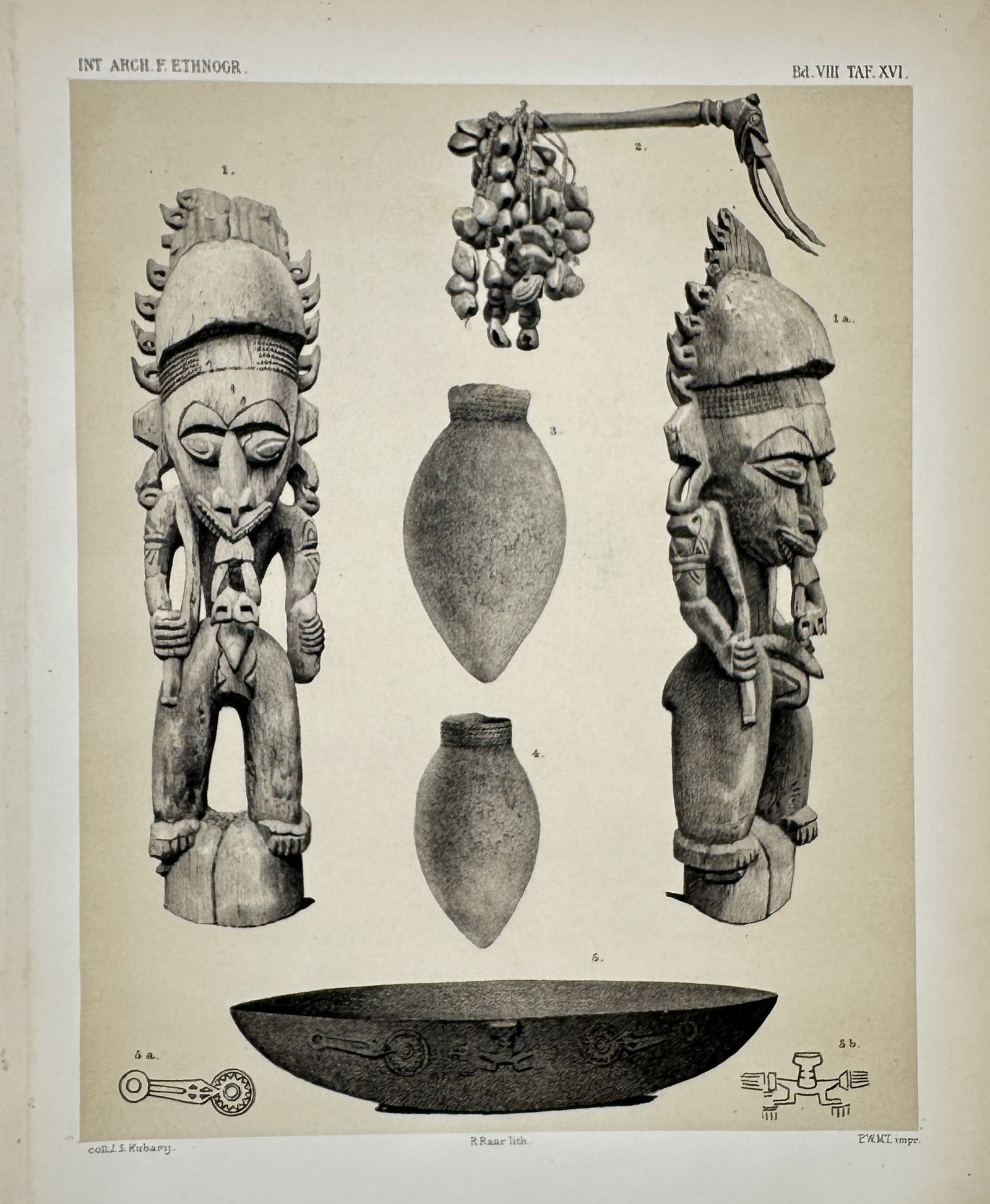 Pieter Willem Marinus Trap (1821–1905) – Ethnographic Studies of Palau – Print (1895) (1 of 2)