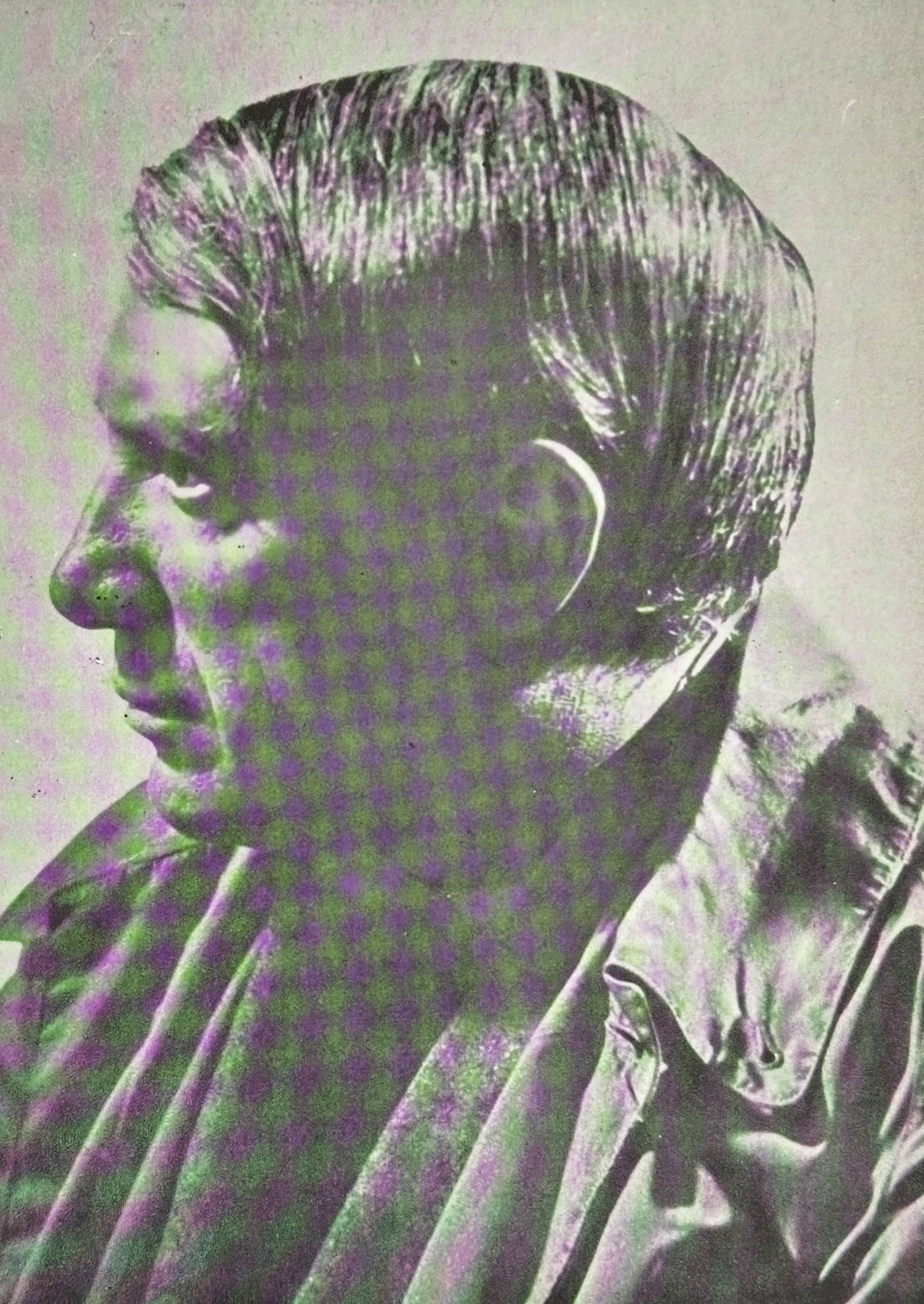 Man Ray (1890–1976) – Portrait of Pablo Picasso – Offset print (20th Century): This print features a photographic portrait of Pablo Picasso taken in 1930 by the surrealist artist Man Ray, presented alongside a poetic text titled Panoramic dictionary of Pablo Picasso. The image c