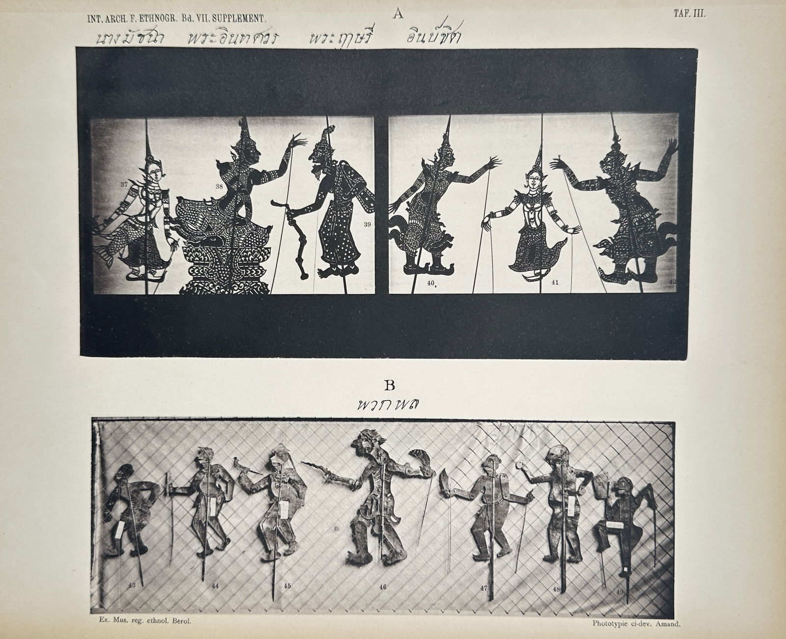 Pieter Willem Marinus Trap – Ethnographic Studies of Siamese Shadow Puppets and Central American (1 of 2)