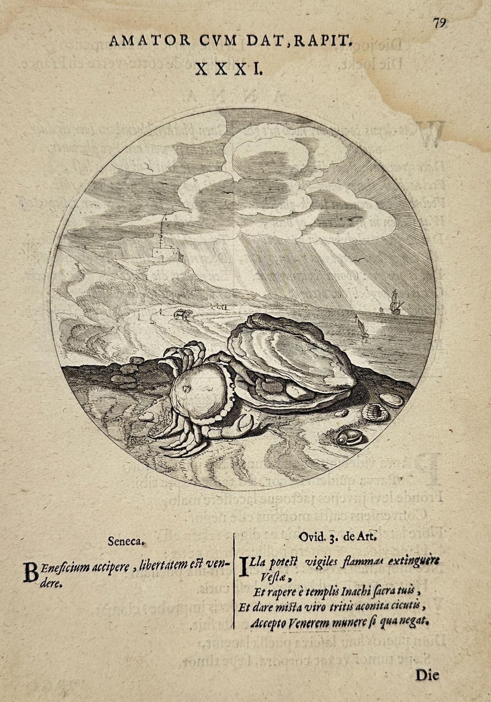 Jacob Cats (1577–1660) – The Lover Robs While Giving – Woodcut (1655) (1 of 2)