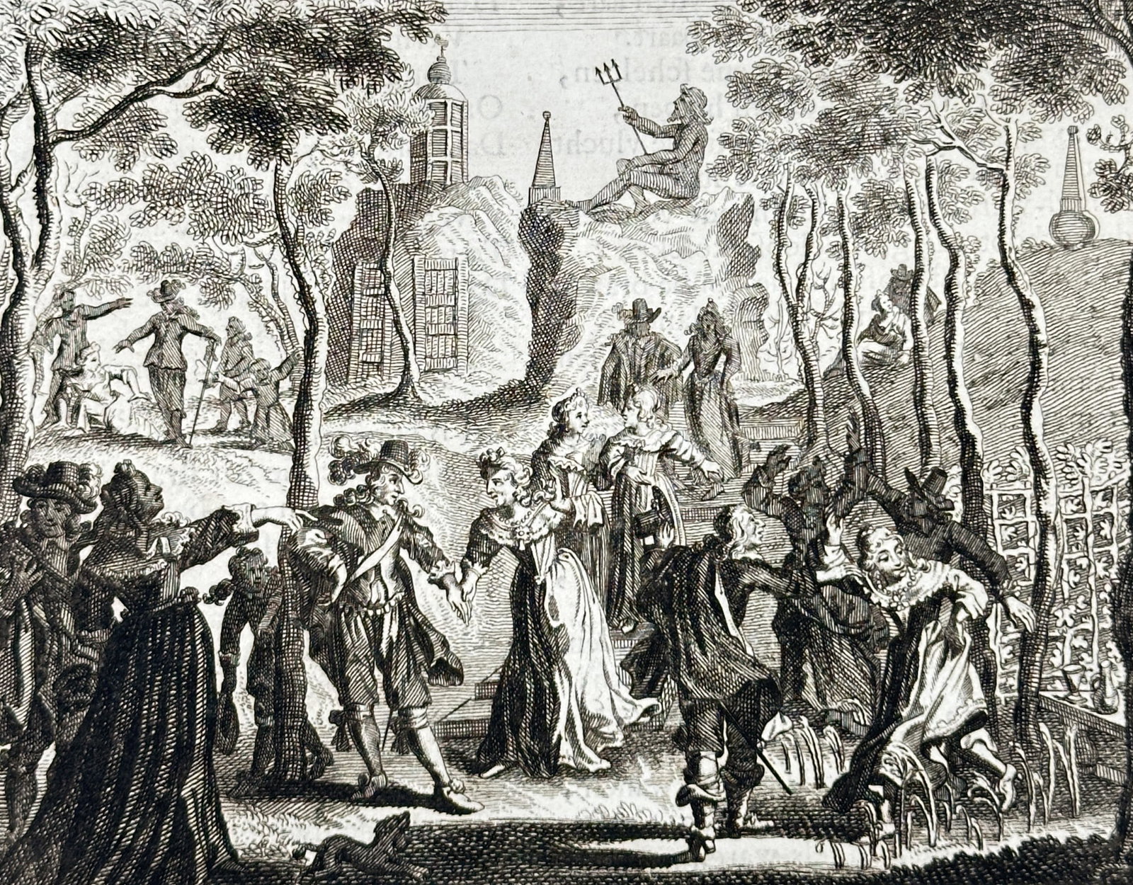 Jacob Cats (1577-1660) – Outdoor Life – Engraving (1658) (1 of 3)