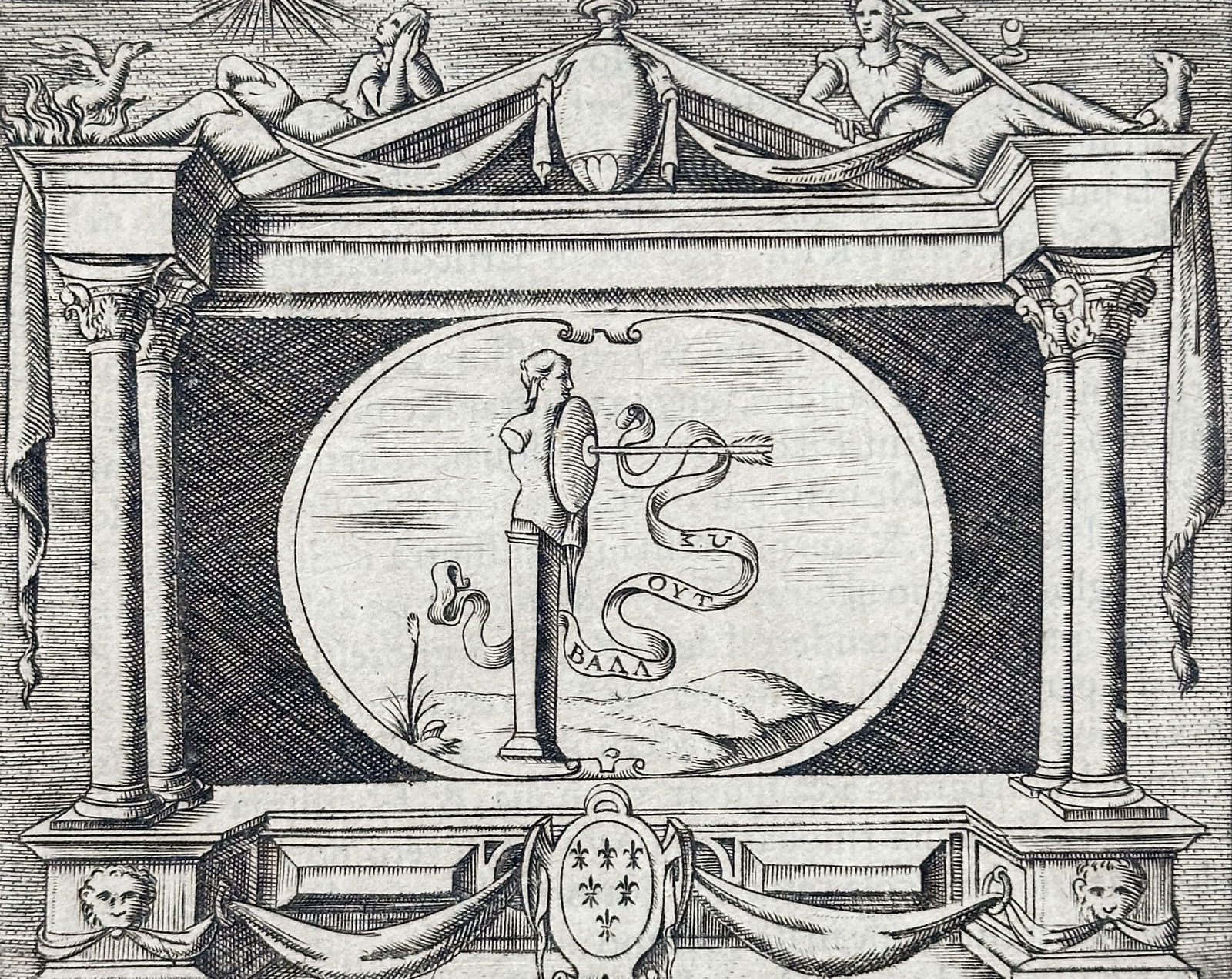 Girolamo Ruscelli (1504–1566) – Allegorical emblem of Cardinal Alessandro Farnese (1 of 3)