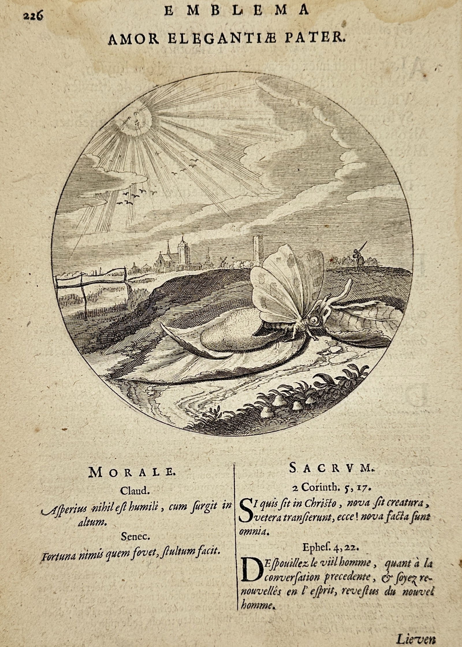 Jacob Cats (1577–1660) – Amor Elegantiae Pater – engraving (1627) (1 of 2)