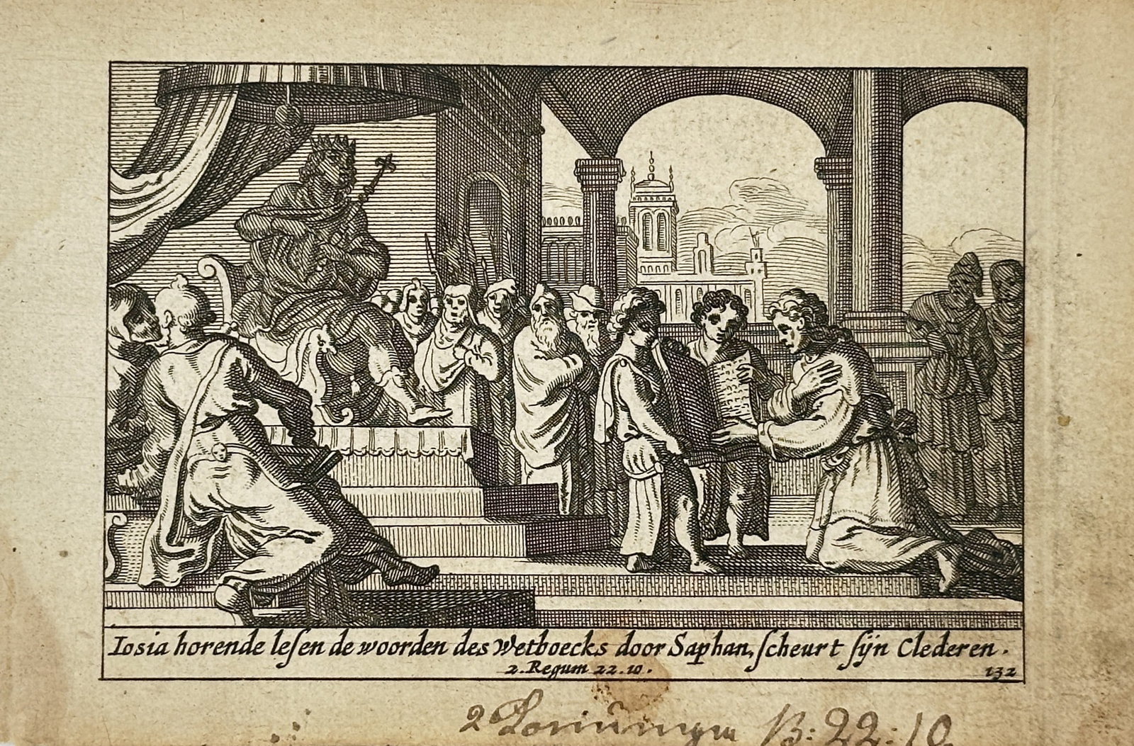 Pieter Hendricksz. Schut – Josiah Rends His Clothes Upon Hearing the Words of the Law – (1 of 2)