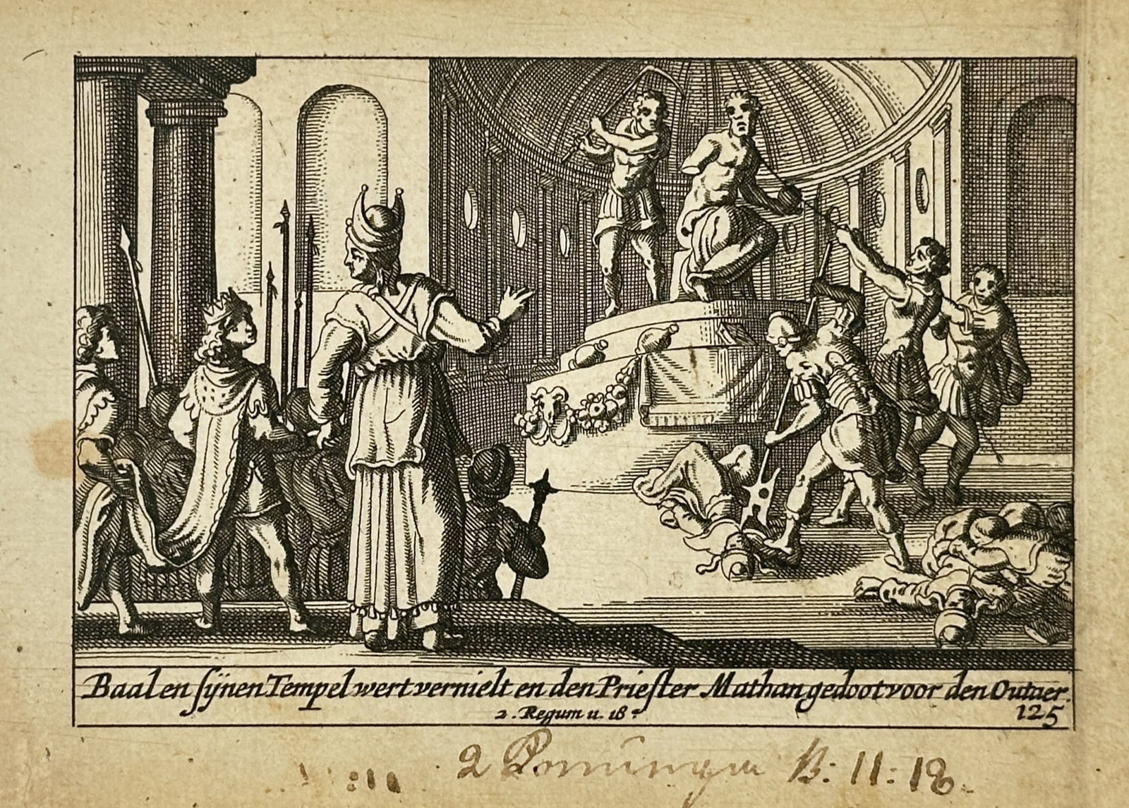 Pieter Hendricksz. Schut – The Temple of Baal is Destroyed and the Priest Mattan Slain (1 of 2)