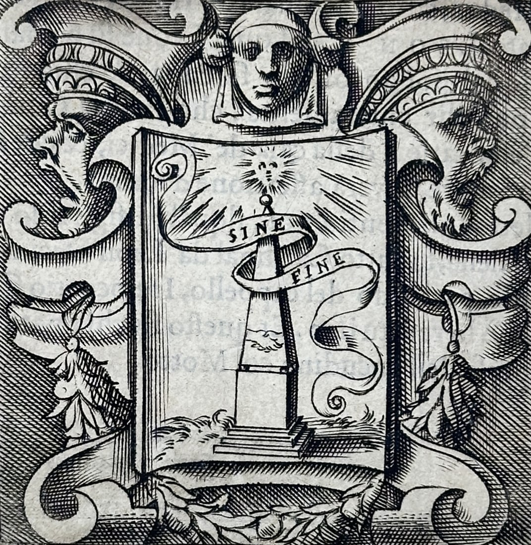 Girolamo Ruscelli (1504–1566) – Allegorical emblem of Alberico Cibo – engraving (1 of 3)