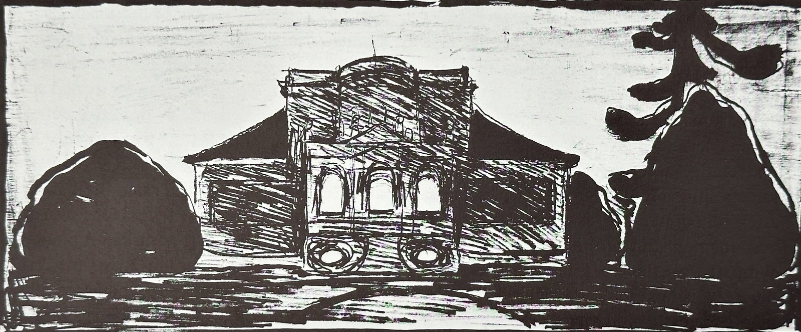Edvard Munch (1863–1944), after – The House of Max Linde – Offset print (20th Century) (1 of 3)