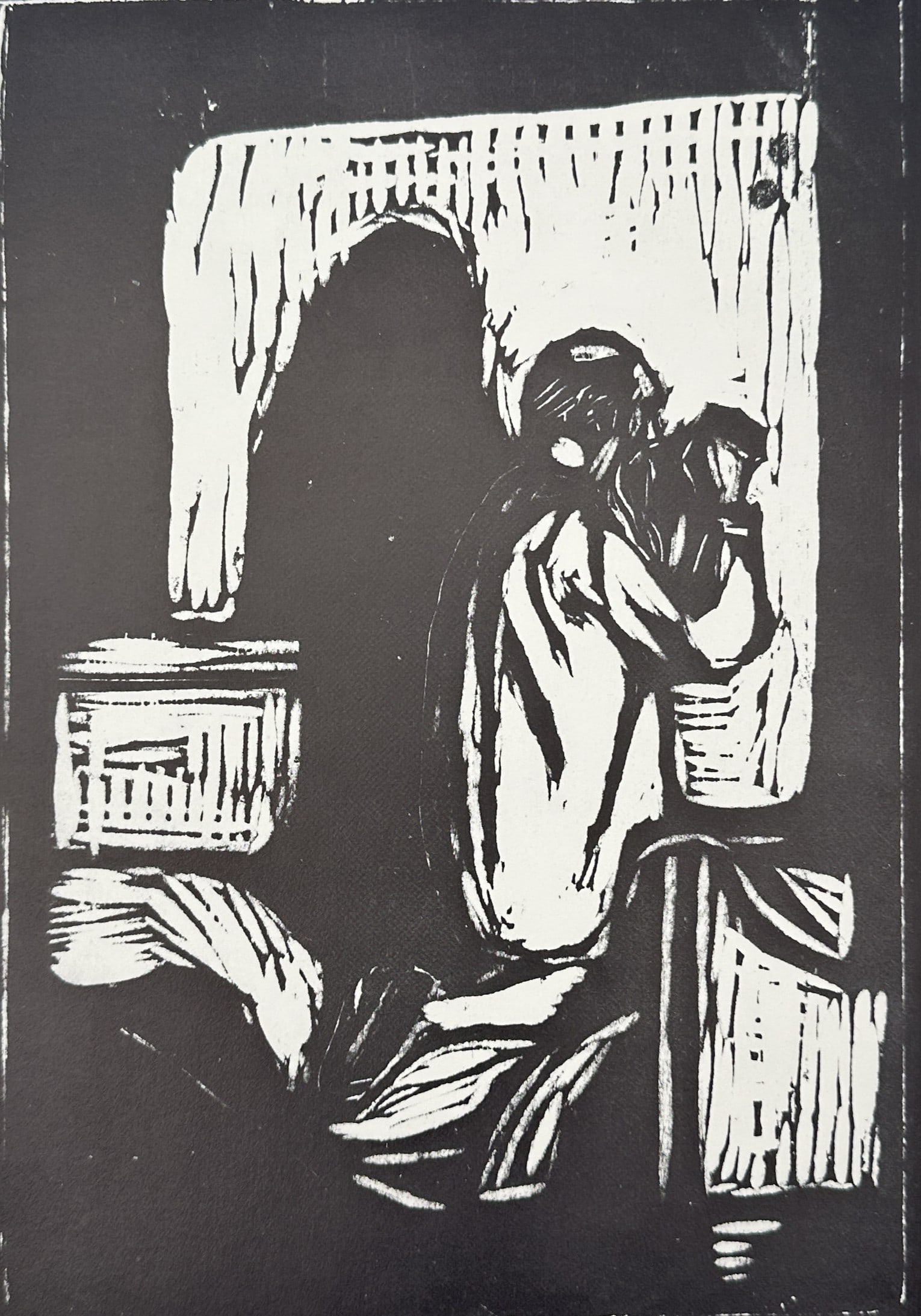 Edvard Munch (1863–1944), after – The Sick Child – Offset print (20th Century) (1 of 3)