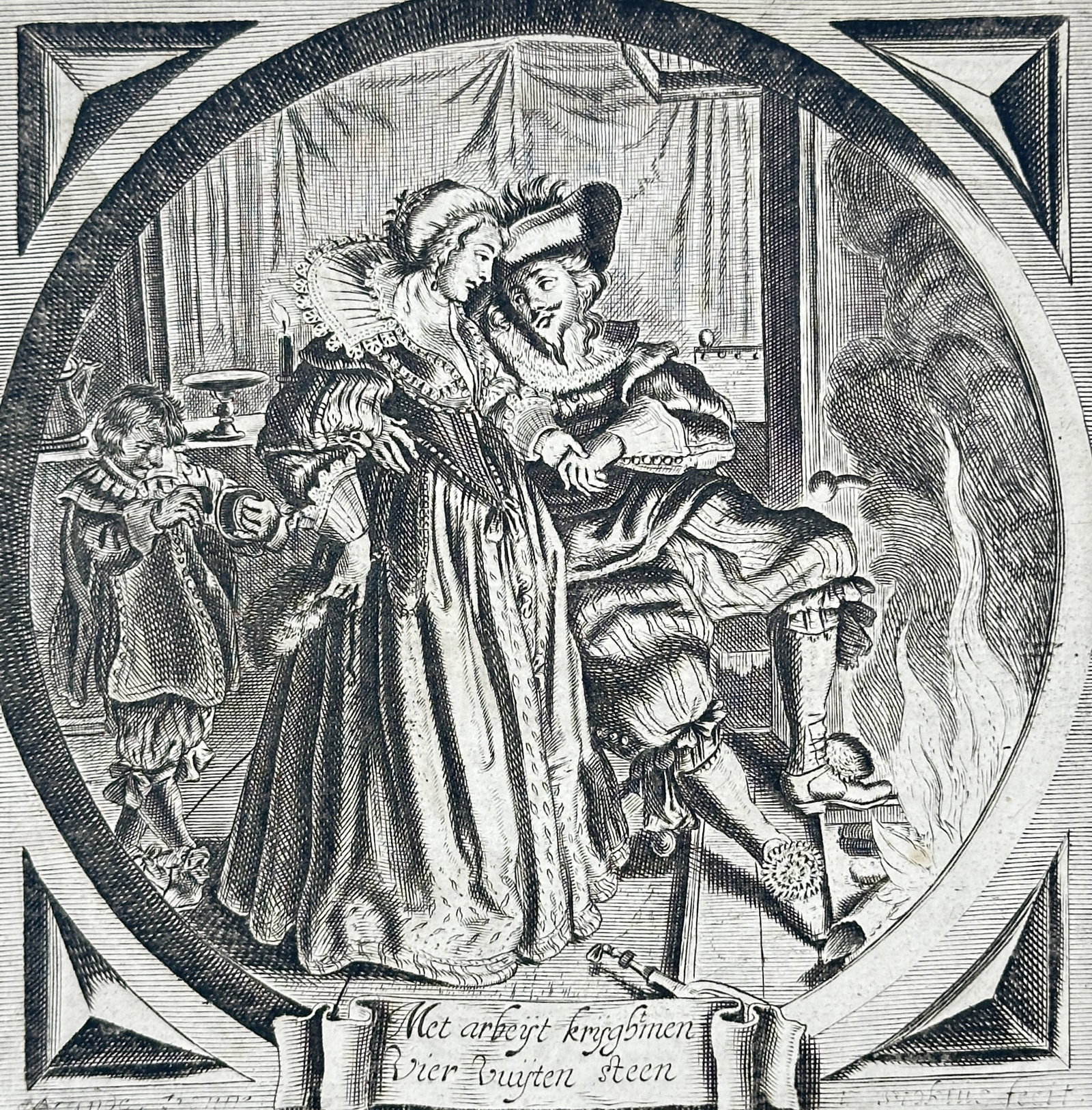 Jacob Cats (1577–1660) – Eerlicke Vryagie – Engraving (1625) (1 of 3)