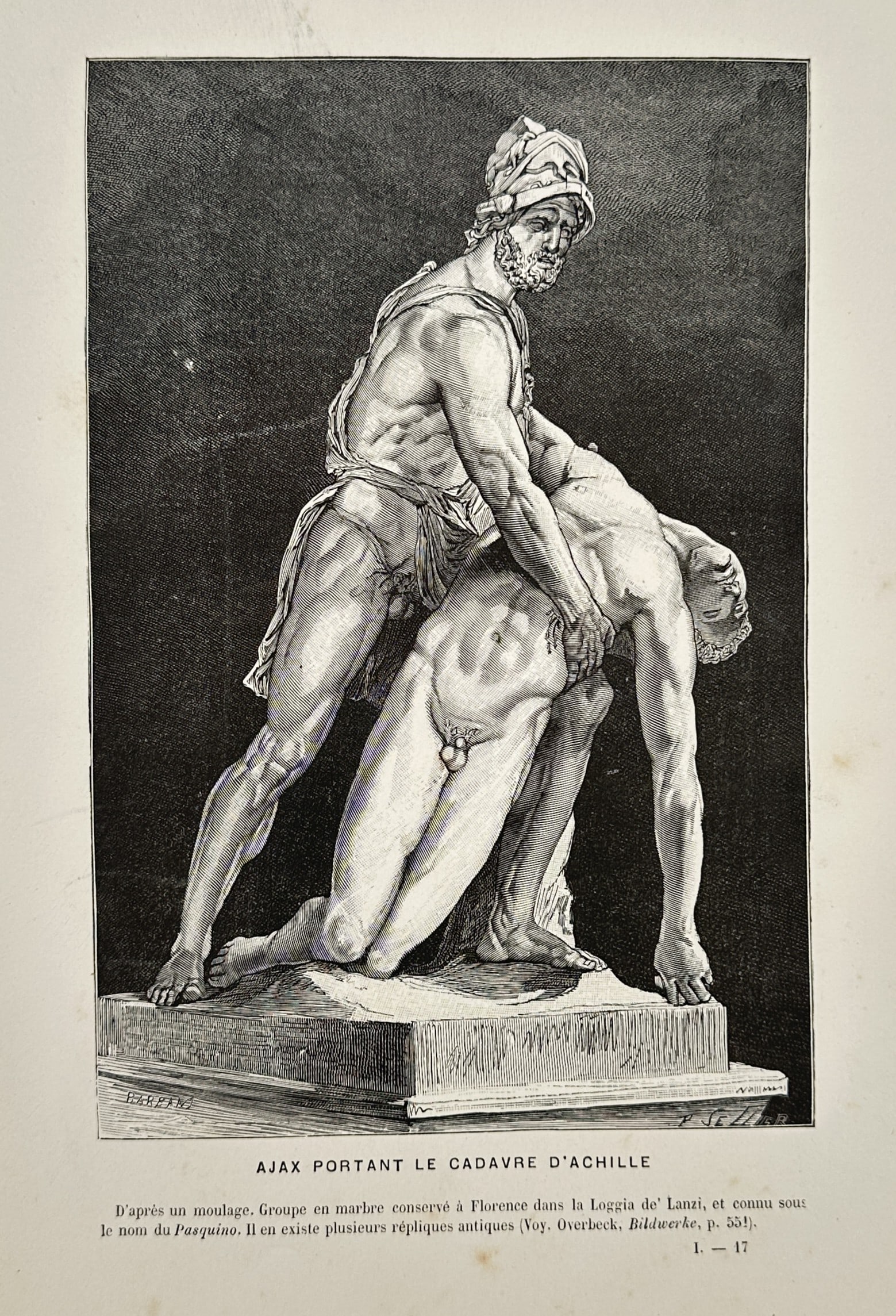 Charles Barbant (1844–1921) – Ajax Supporting the Body of Achilles (1 of 2)
