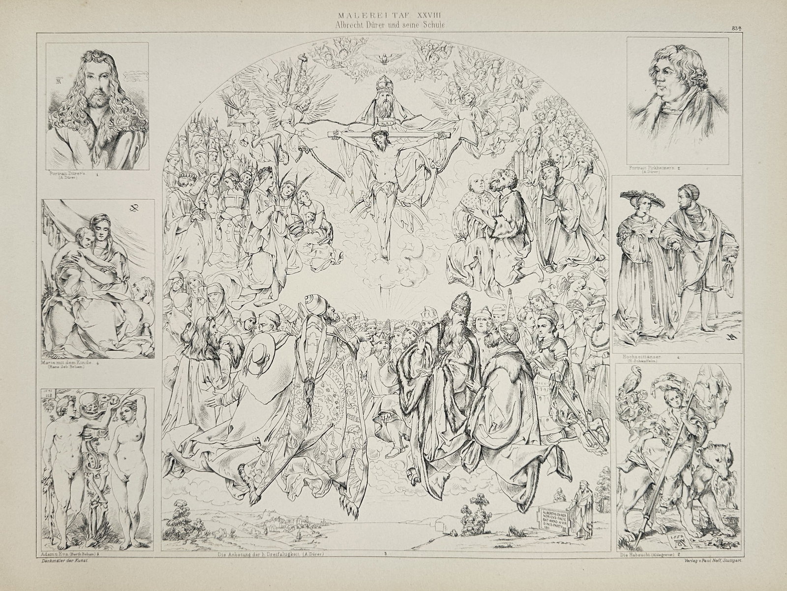 Paul Neff (Publisher) (19th Century) – Malerei Taf XXVII – Engraving (19th Century) (1 of 2)