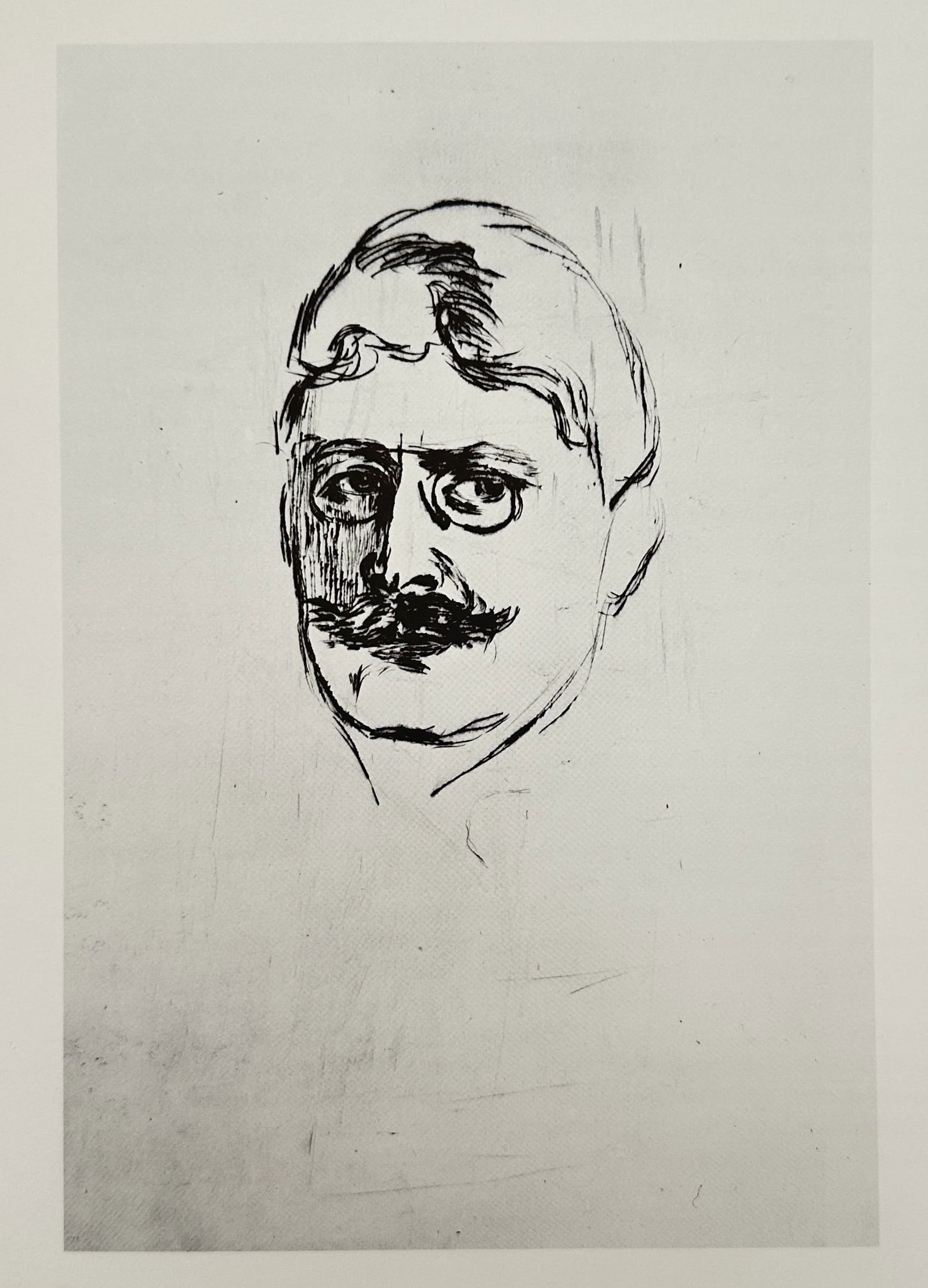 Edvard Munch (1863–1944), after – Portrait of a Man – Offset print (20th Century) (1 of 2)