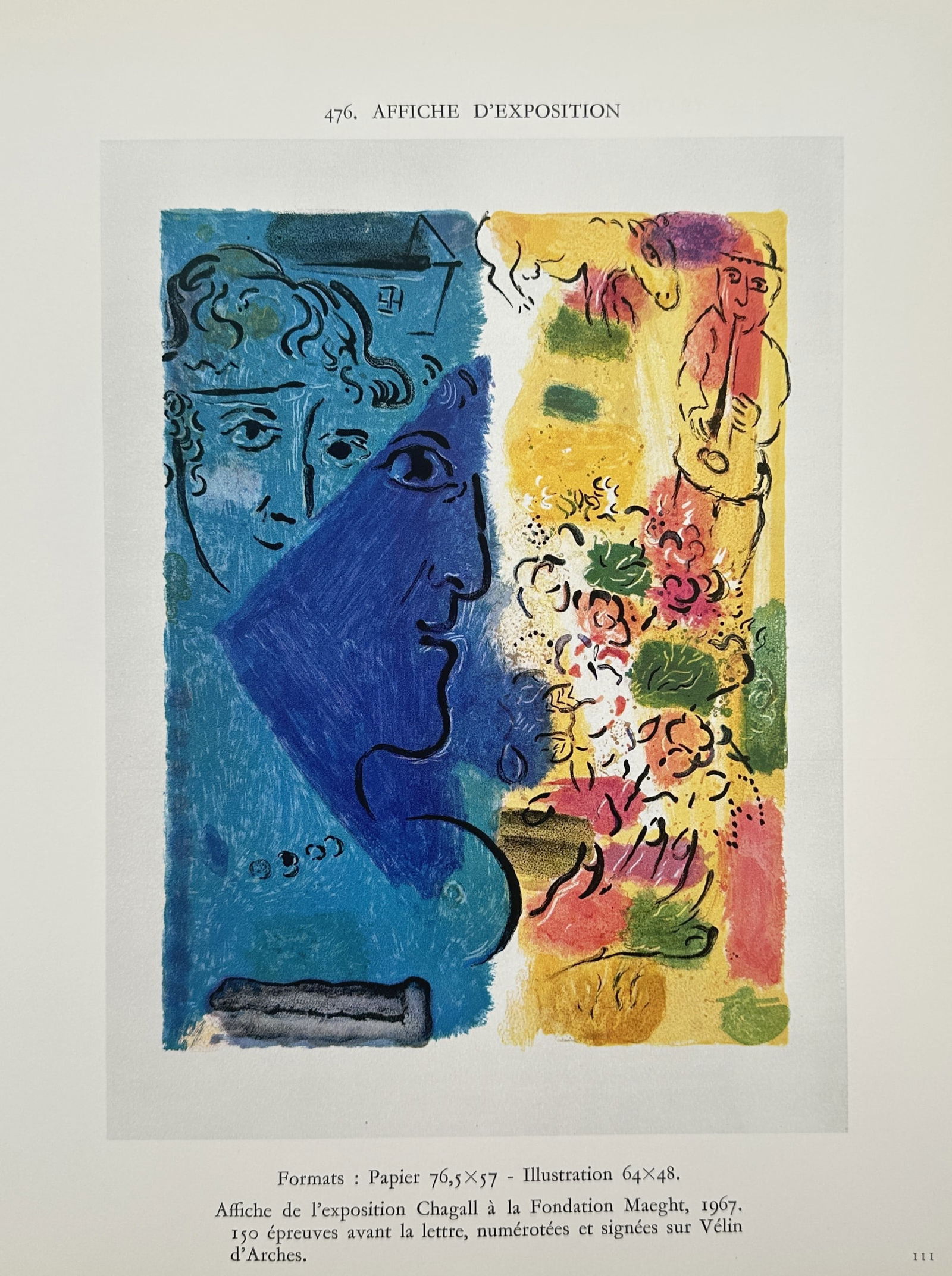 Marc Chagall (1887–1985), after – Exhibition Poster for Fondation Maeght – Offset print (1 of 2)