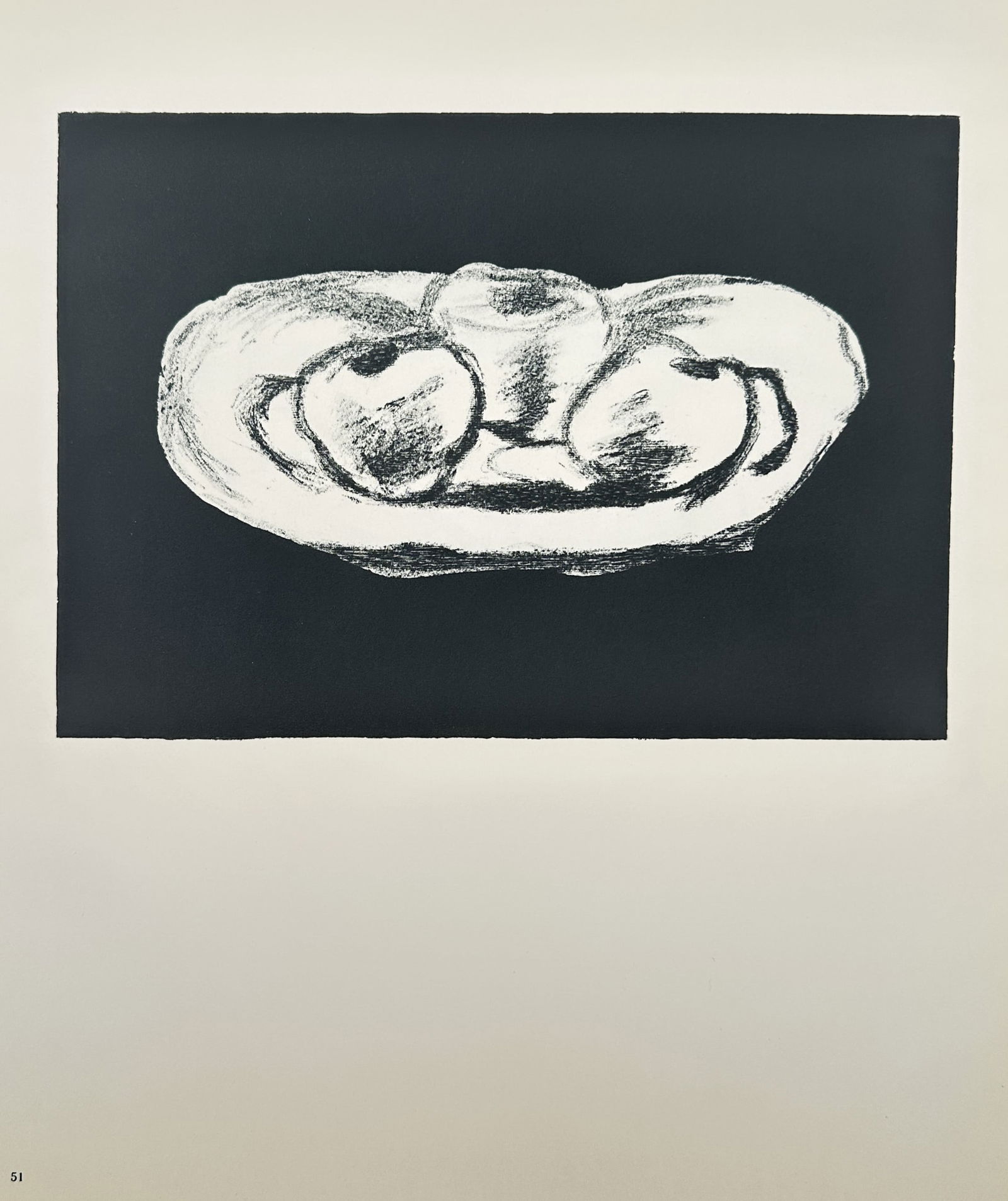 Georges Braque (1882–1963), after – Apples on a Black Background – Offset print (20th Century) (1 of 2)