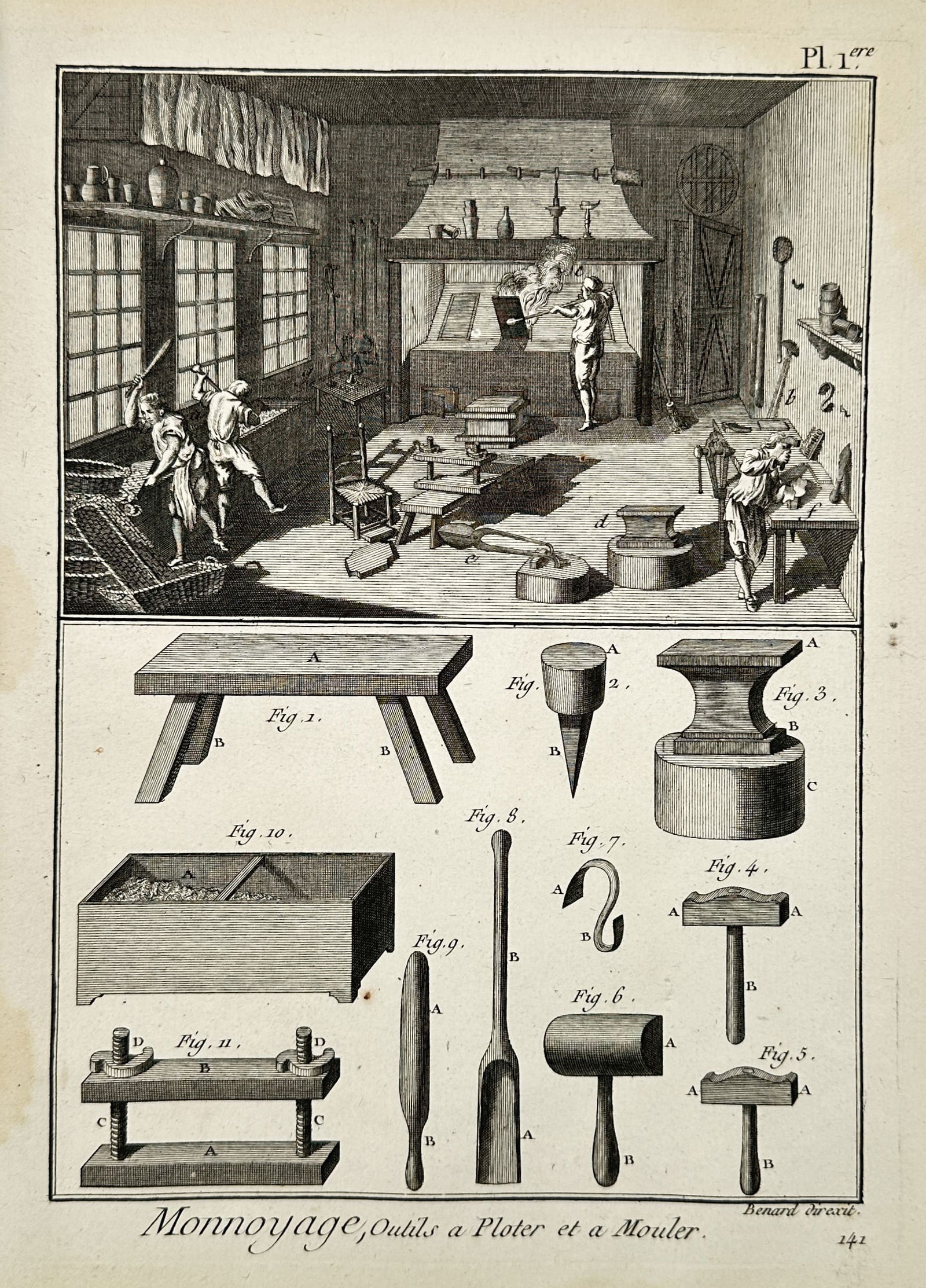 Robert Benard (1734–1777) – Tools for Coinage, Casting and Molding – Engraving (1762) (1 of 2)