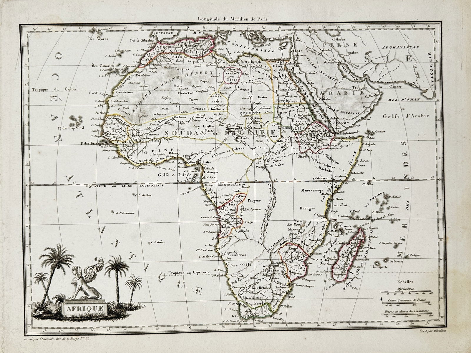 Conrad Malte-Brun (1775–1826) – Map of Africa – Africa – Engraving (1837) (1 of 2)