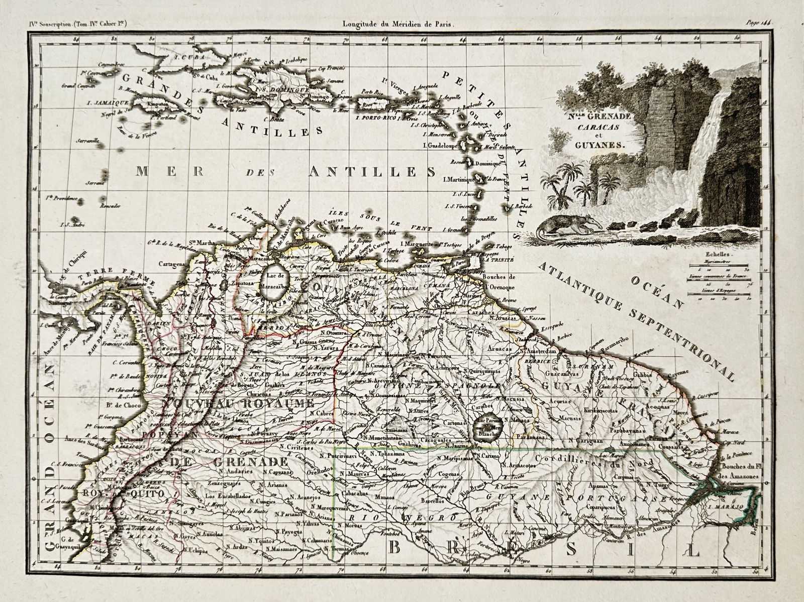 Conrad Malte-Brun (1775–1826) – Map of Northern South America – Colombia, Venezuela, and (1 of 2)