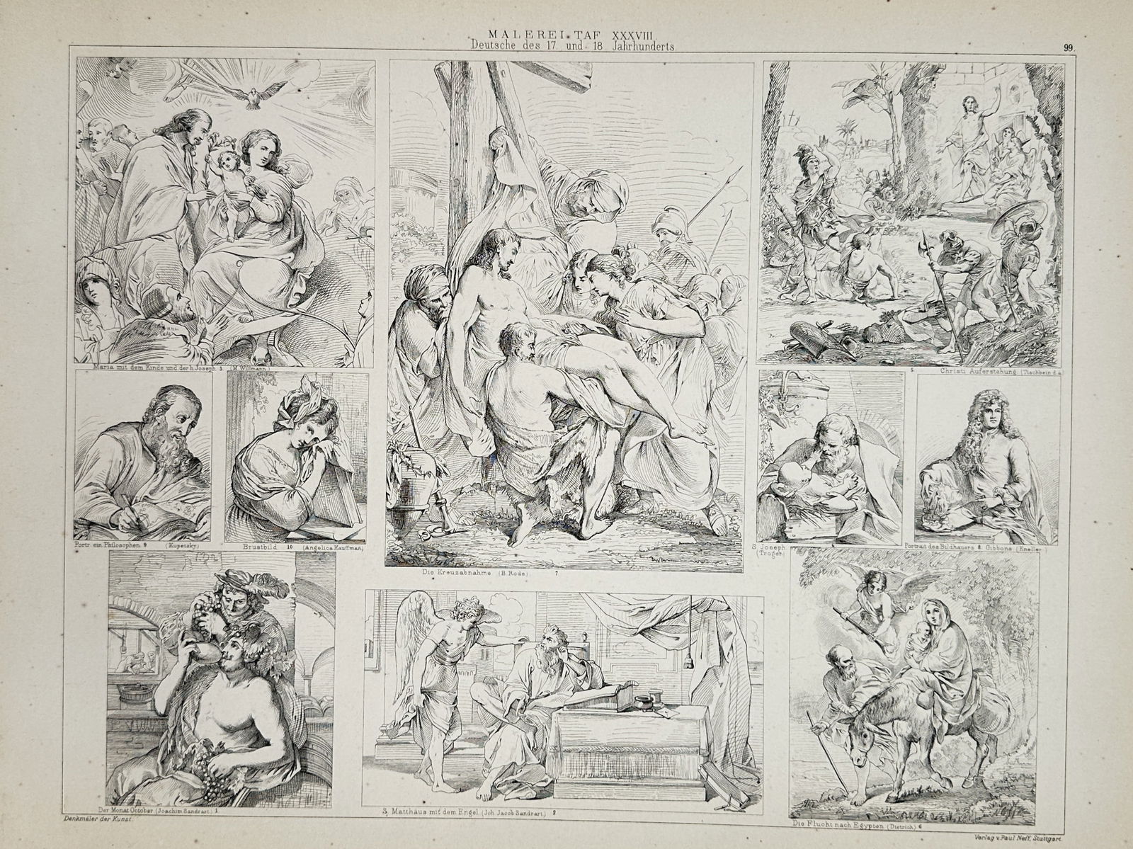 Paul Neff (1880) – German Art of the 17th and 18th Centuries – Lithograph (1880) (1 of 2)