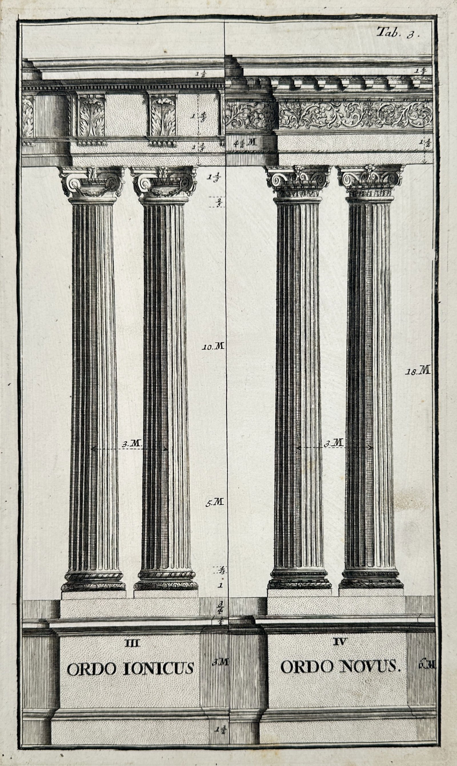 Jean-François de Neufforge (1714-1791) – Architectural Studies of the Ionic and New Orders (1 of 2)
