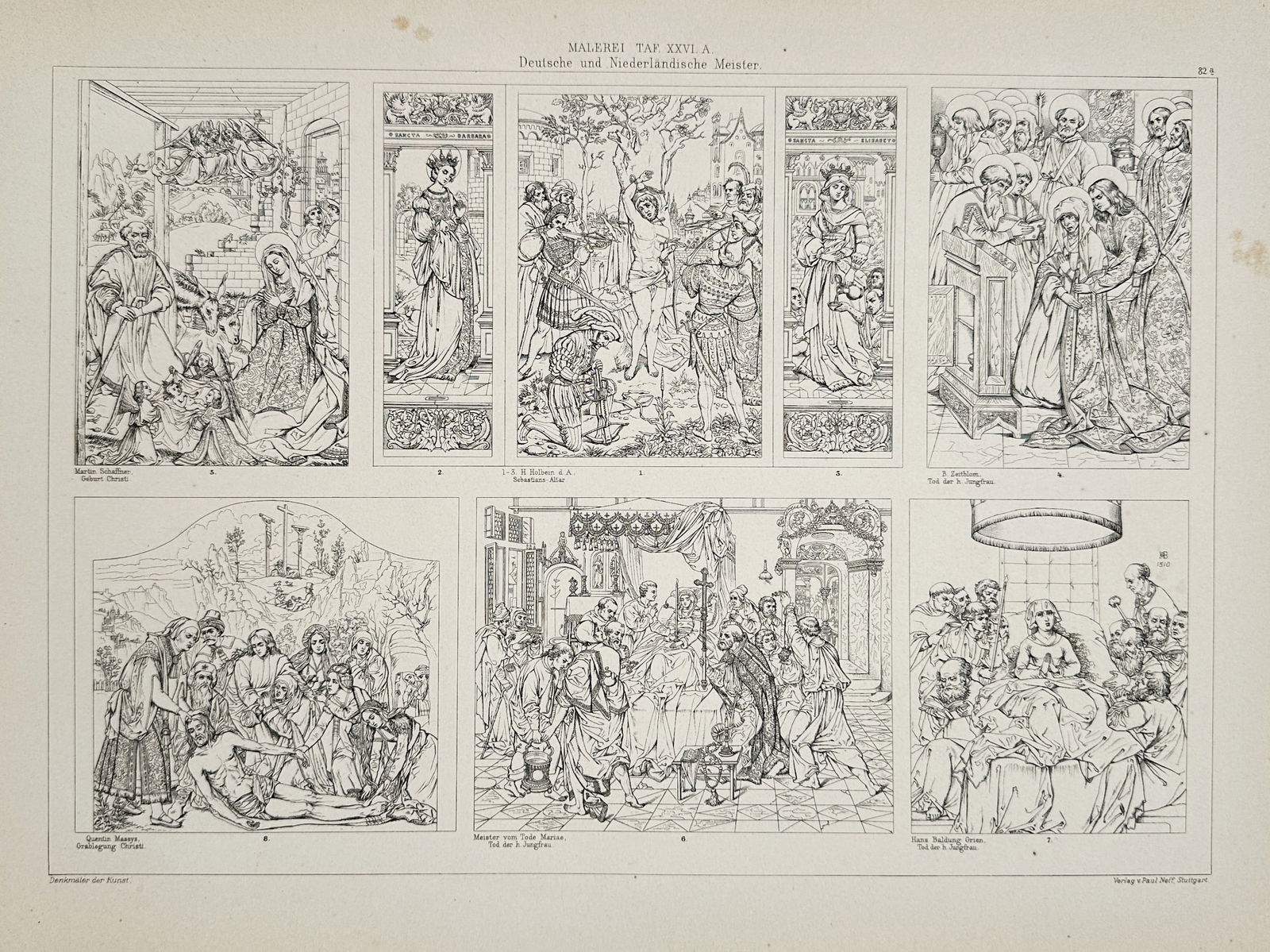 Paul Neff (19th Century) – German and Netherlandish Master Paintings – Engraving (1894) (1 of 2)