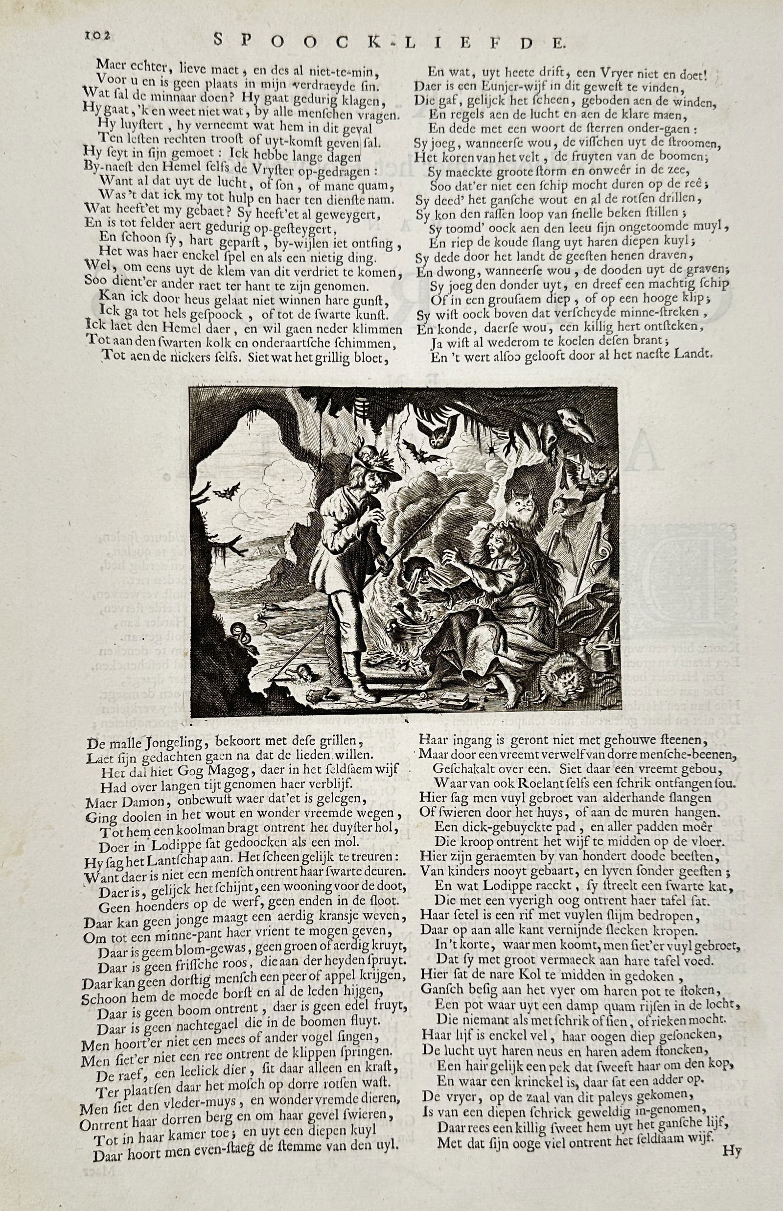 Jacob Cats (1577–1660) – Spook-Liefde – Etching (17th Century) (1 of 2)