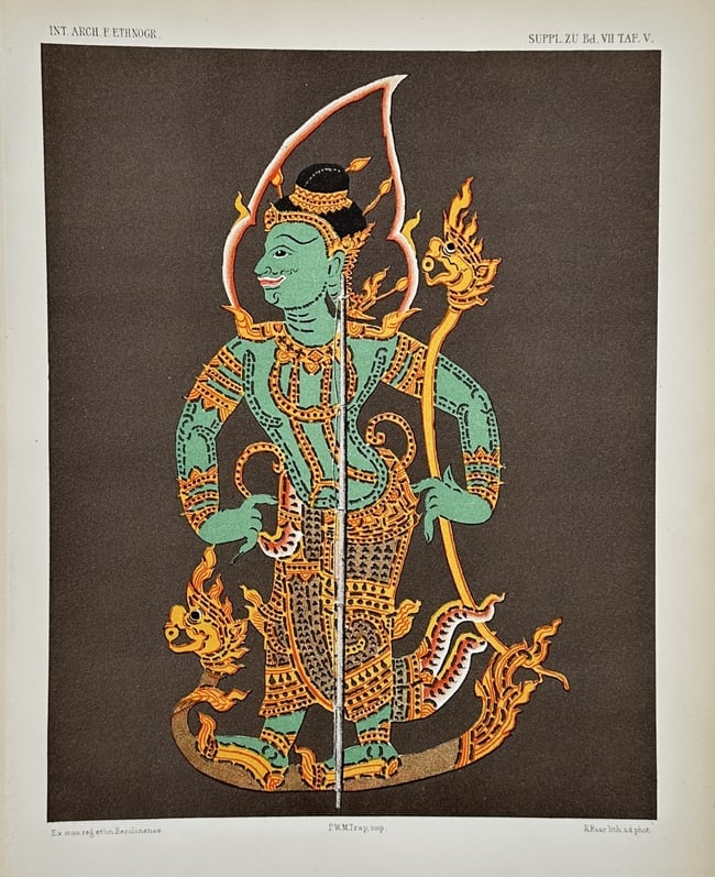 Pieter Willem Marinus Trap (1821–1905) – Illustration of a Thai Mythological Deity (1 of 2)