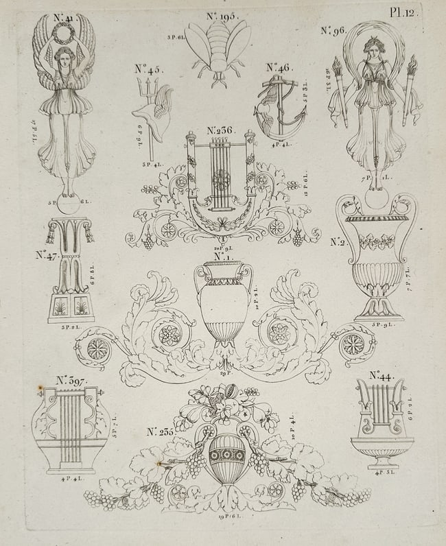 Joseph Beunat (Active 1805–1825) – Neoclassical Figurative and Instrumentals (1 of 2)