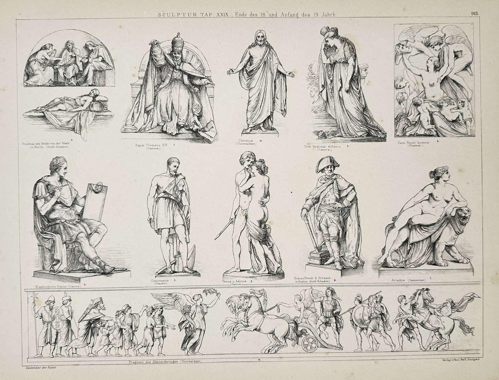 Paul Neff (1804–1855) – Neoclassical Sculpture of the Late 18th and Early 19th Century – (1 of 2)