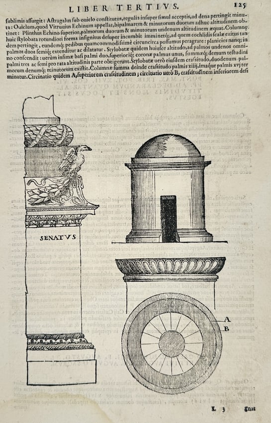Andrea Palladio (1508–1580) – Architectural Study of the Temple of Vesta (1 of 2)