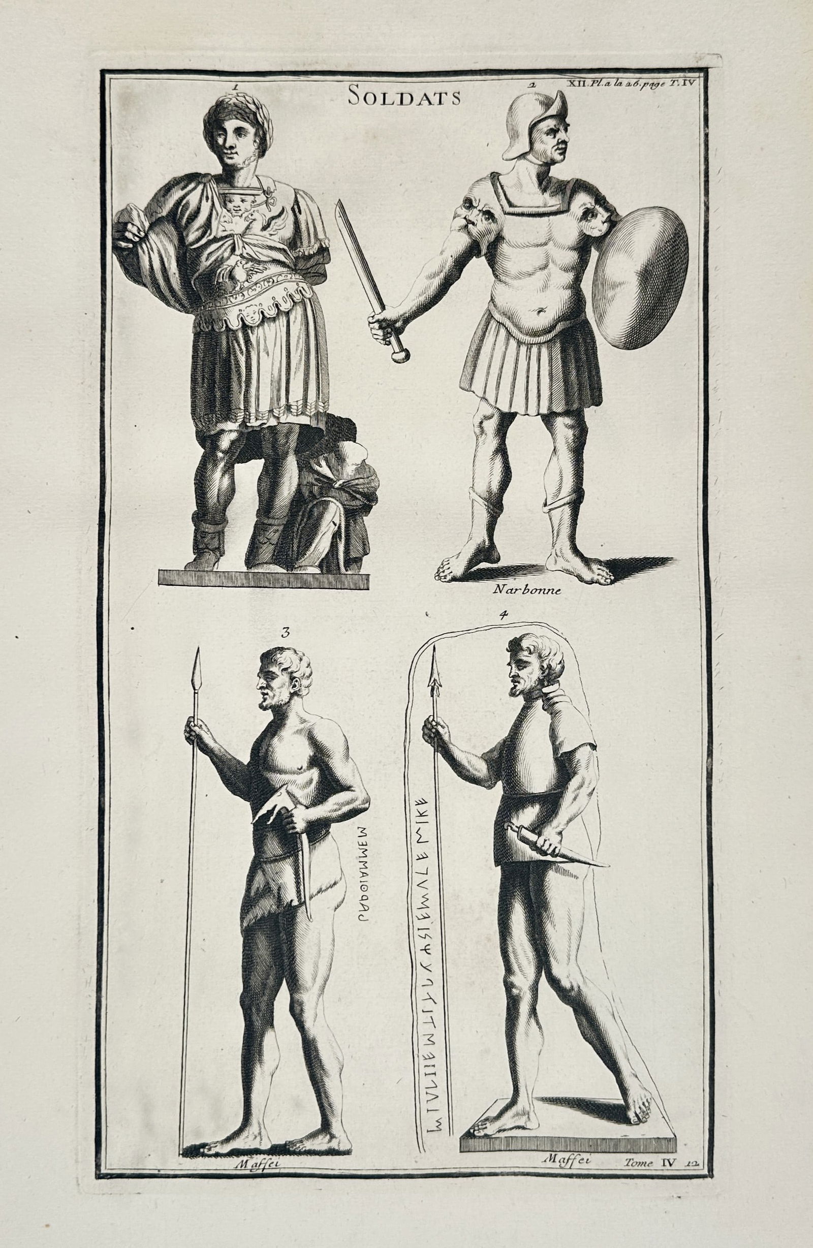 Bernard de Montfaucon (1655–1741) – Historical Study of Soldiers of Various Nations – (1 of 2)