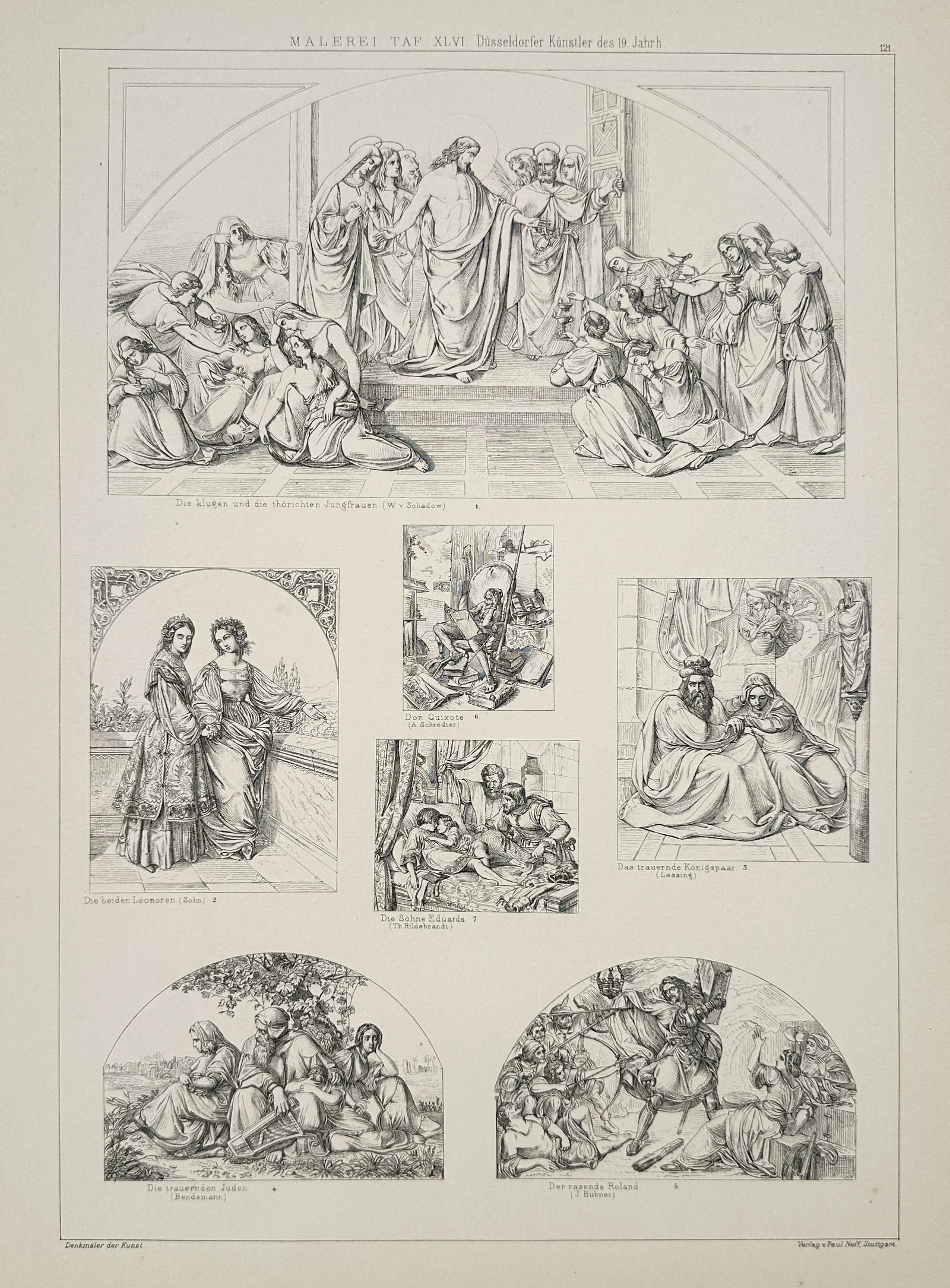 Paul Neff (19th Century – Düsseldorf Artists of the 19th Century – Lithograph (19th Century) (1 of 2)