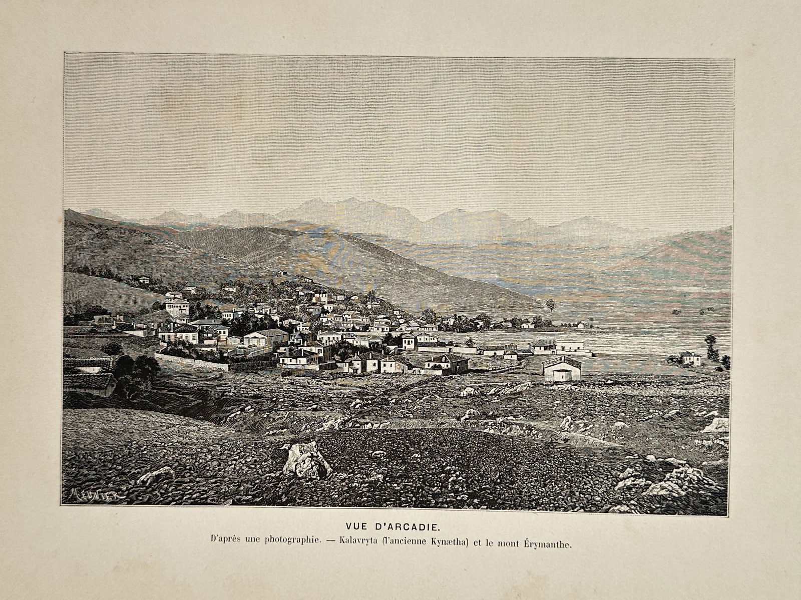 Victor Duruy (1811-1894) – View of Arcadia – Lithograph (20th Century) (1 of 2)