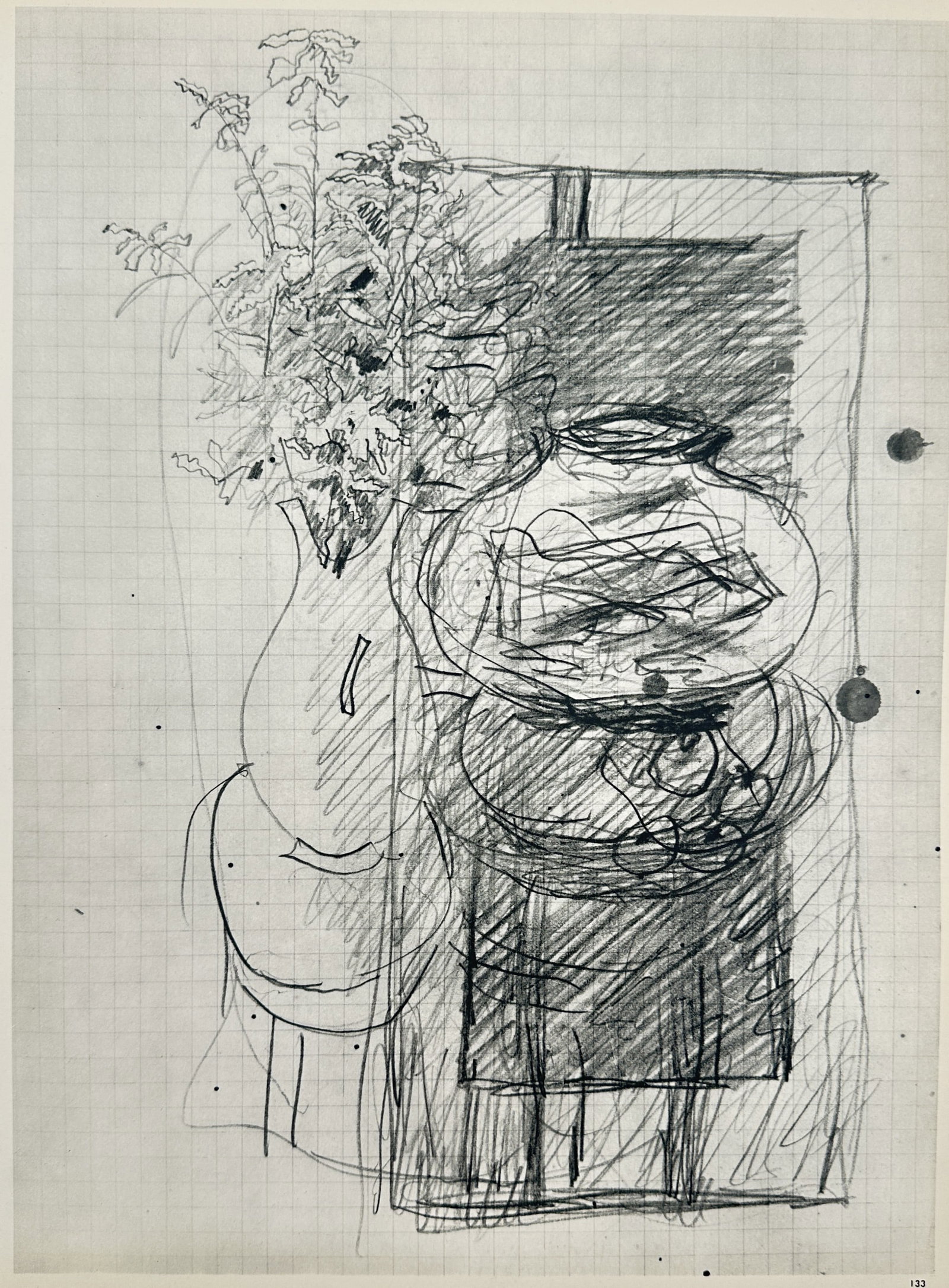 Georges Braque (1882–1963), after – Still Life with Flowers and Vase – Offset print (20th (1 of 2)