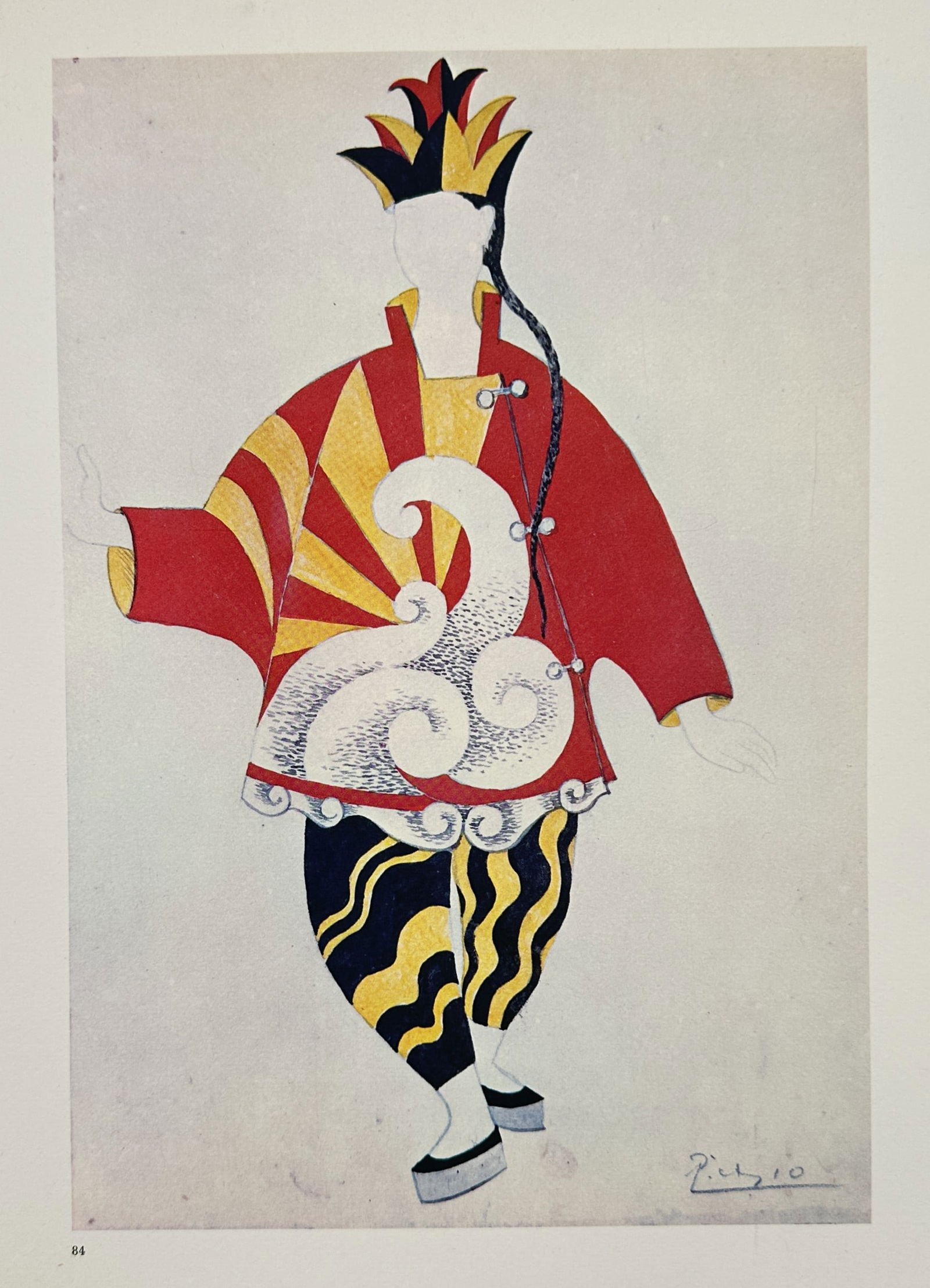 Pablo Picasso (1881–1973), after – Costume Design for a Chinese Conjurer – Offset print (1 of 2)