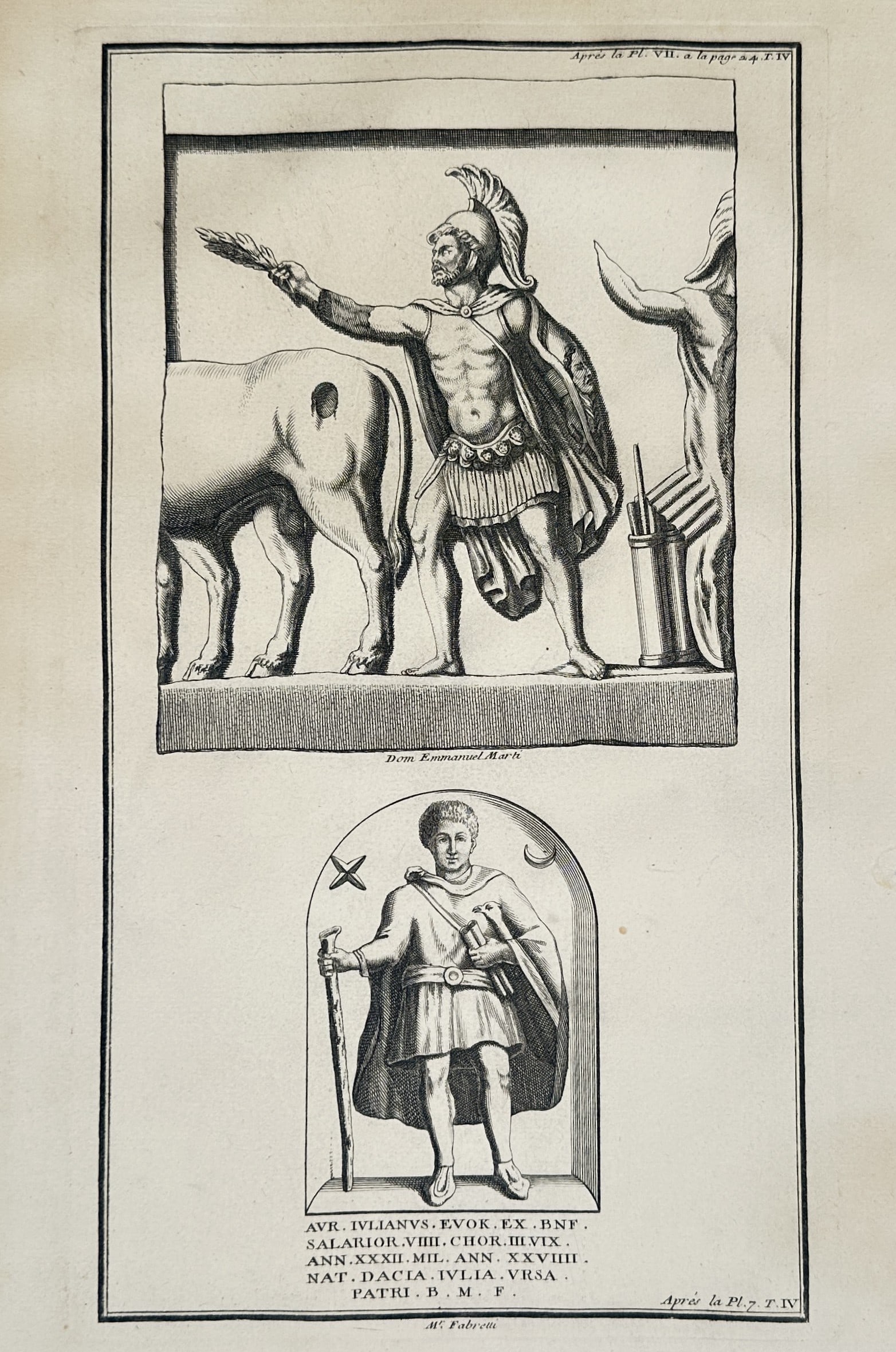 Bernard de Montfaucon (1655–1741) – Technical Study of Roman Soldiers and Funerary Monuments (1 of 2)