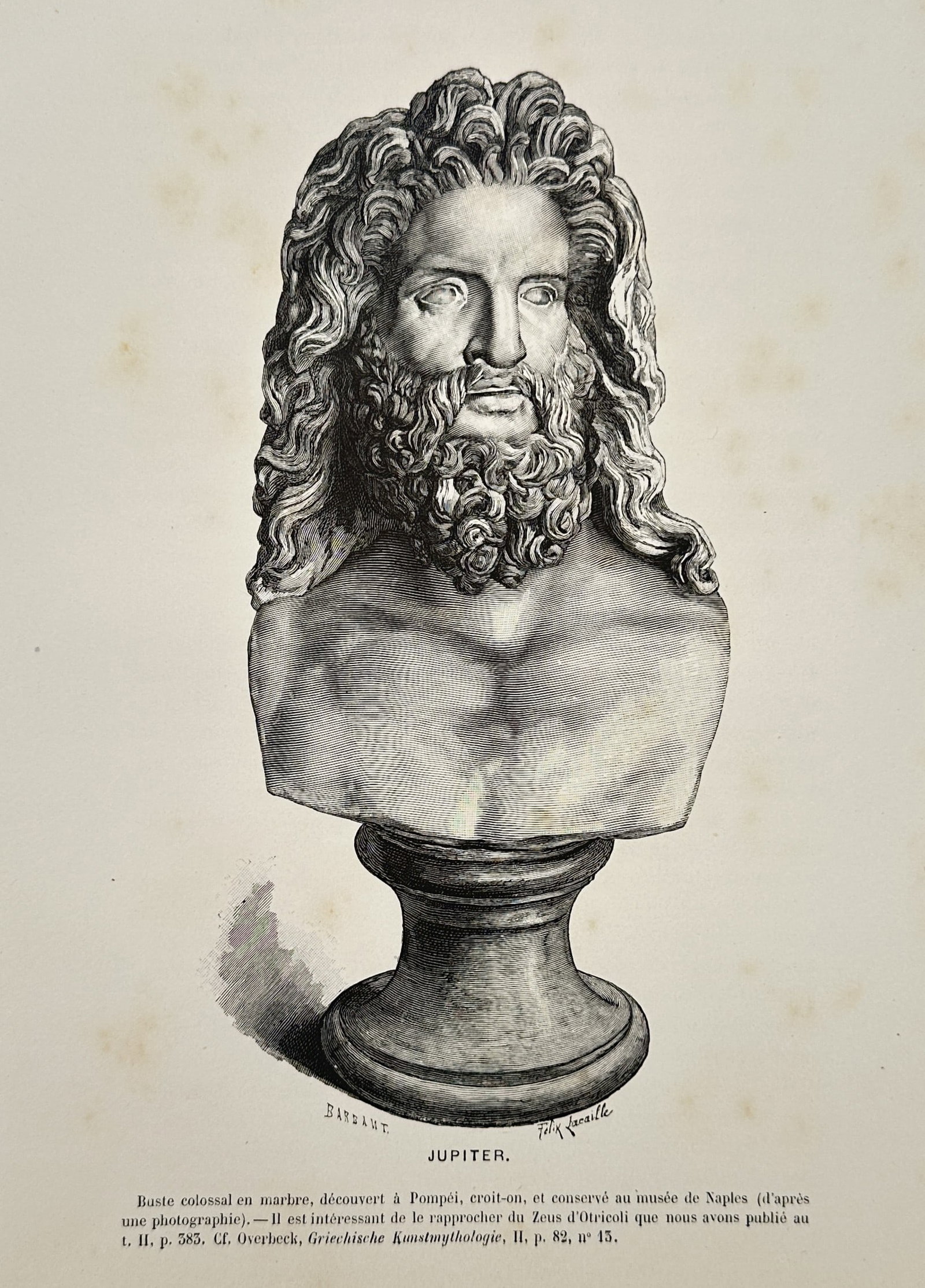 Victor Duruy (1811–1894), after – Jupiter – Lithograph (20th Century) (1 of 2)