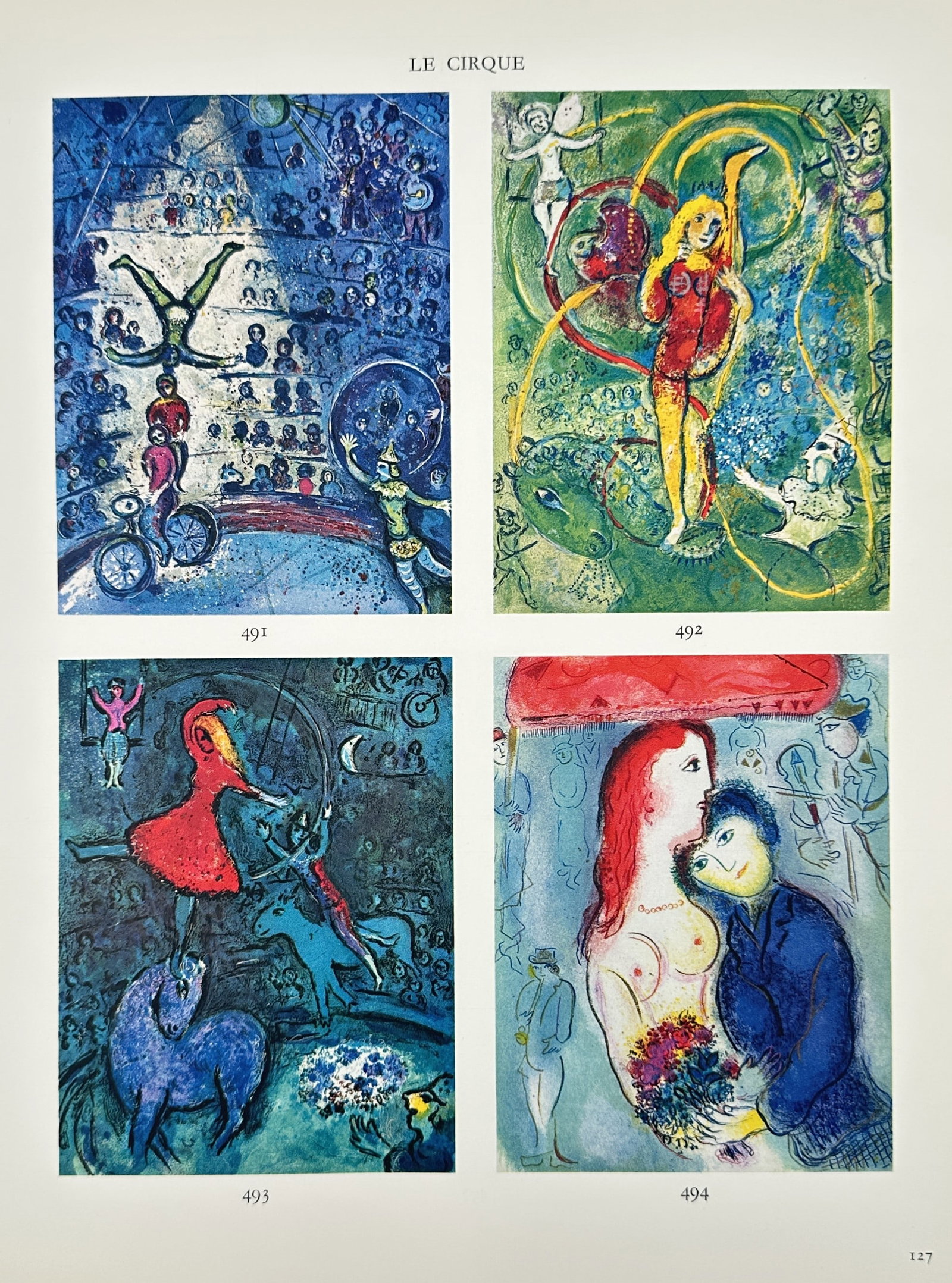 Marc Chagall (1887–1985), after – The Circus – Offset print (20th Century) (1 of 2)