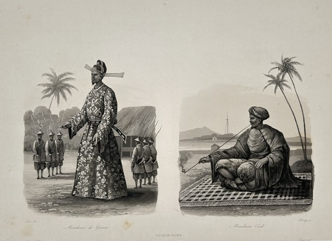 Louis Auguste de Sainson – Set of Two: Military Mandarin and Civil Mandarin (1 of 2)