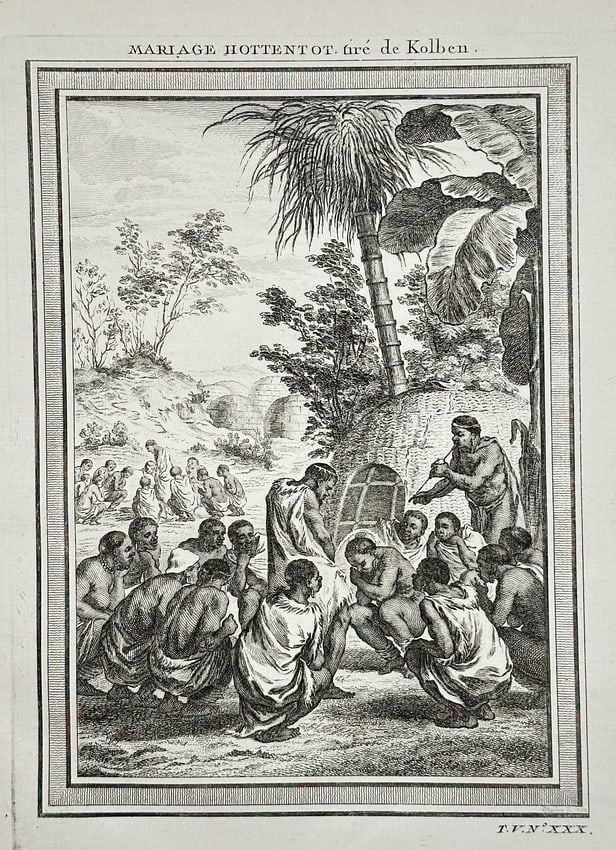 Antoine François Prévost d'Exiles (Abbé Prévost) (1697–1763) – Hottentot Marriag (1 of 2)