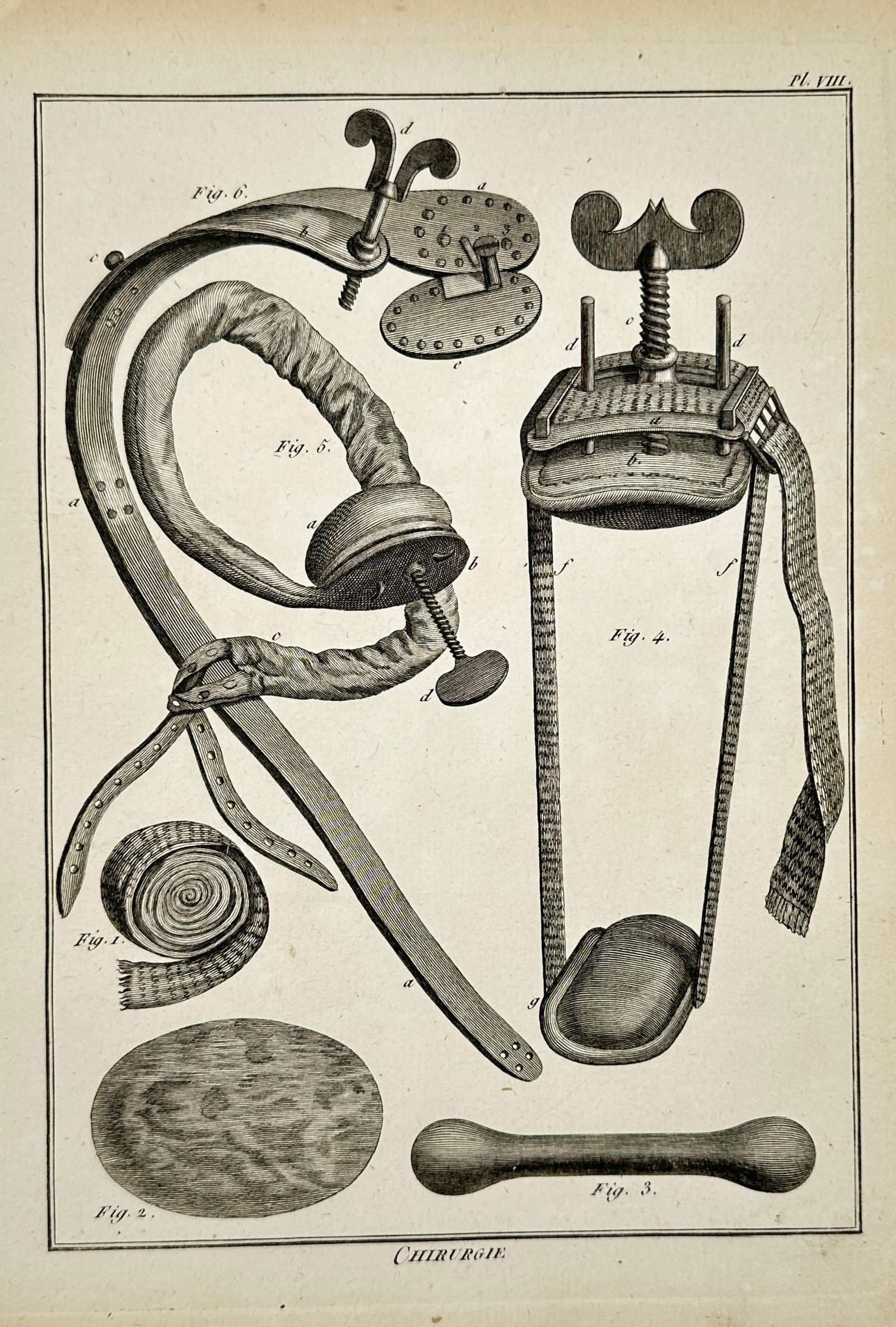 Robert Benard (1734-1785) – Medical Surgical Appliances – Engraving (1765) (1 of 2)